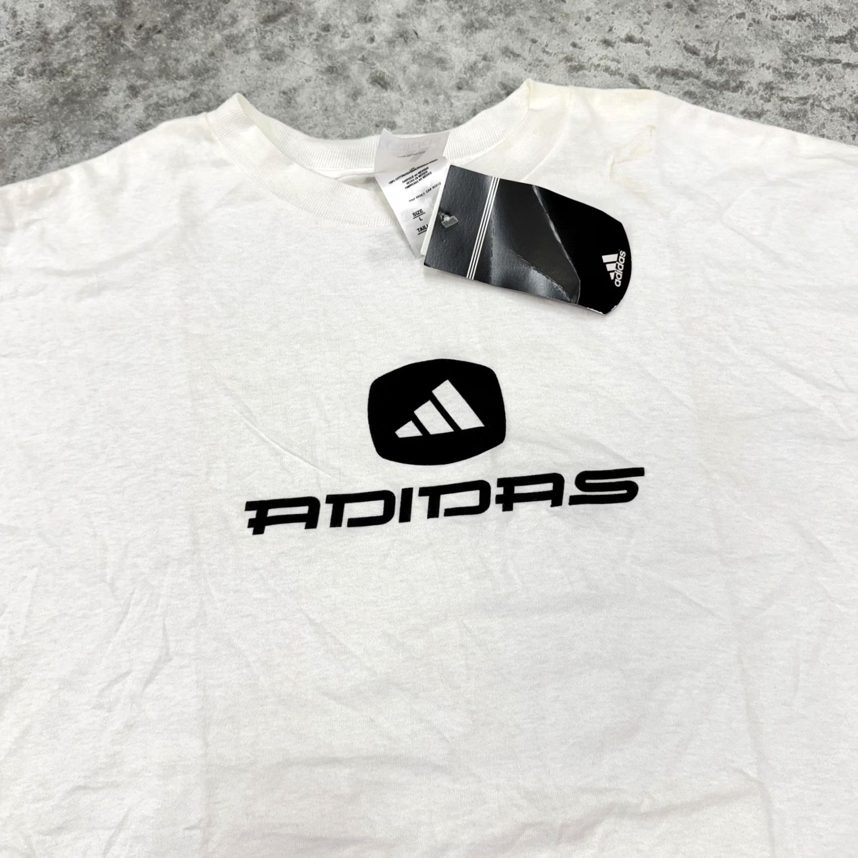 Adidas Adidas Shirt Mens Large Crewneck Graphic Print Tee White Short Sleeve Vintage No Size US L / EU 52-54 / 3 - 2 Thumbnail