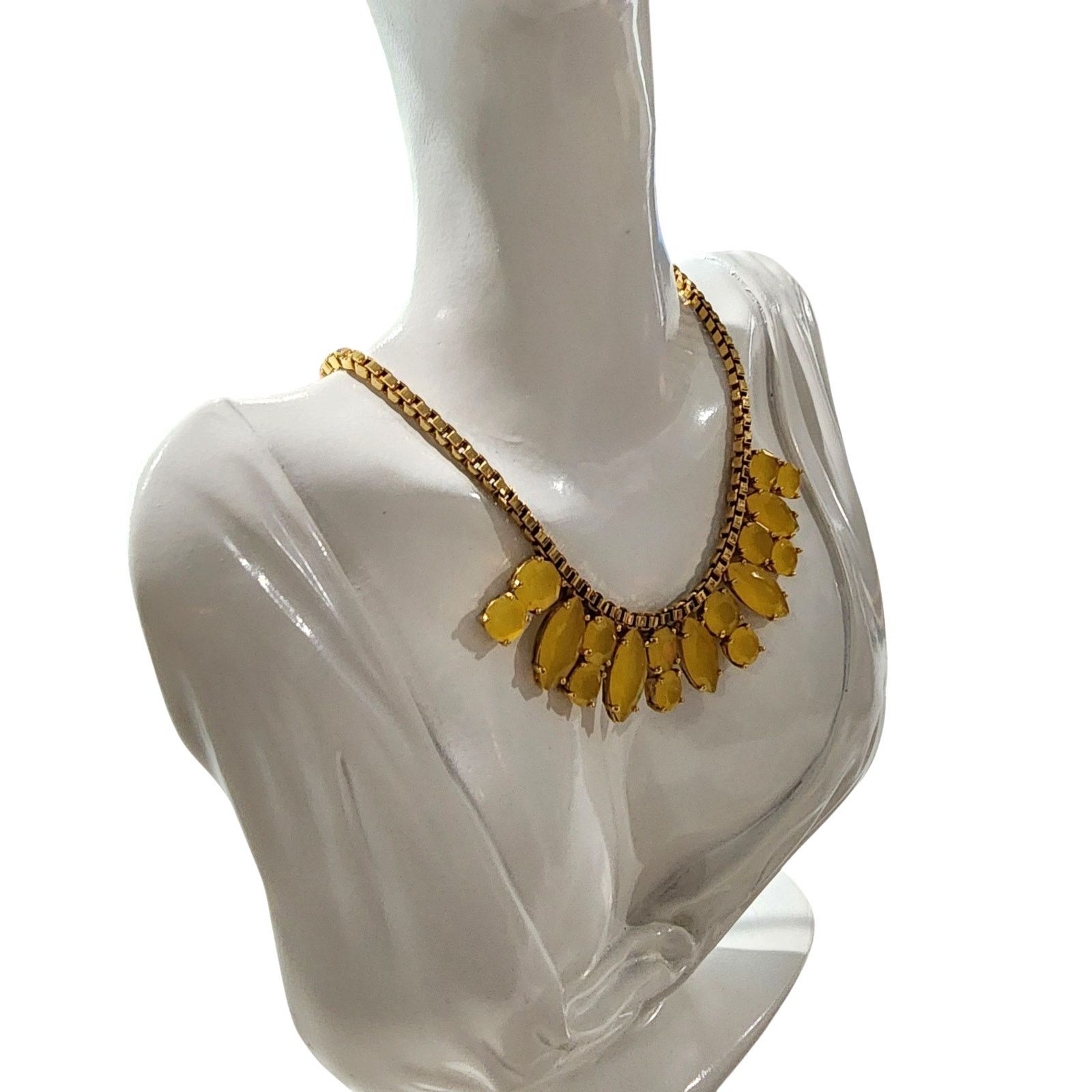 Kate Spade Kate Spade Neon Yellow Marquee Bib Statement Necklace Size ONE SIZE - 2 Thumbnail