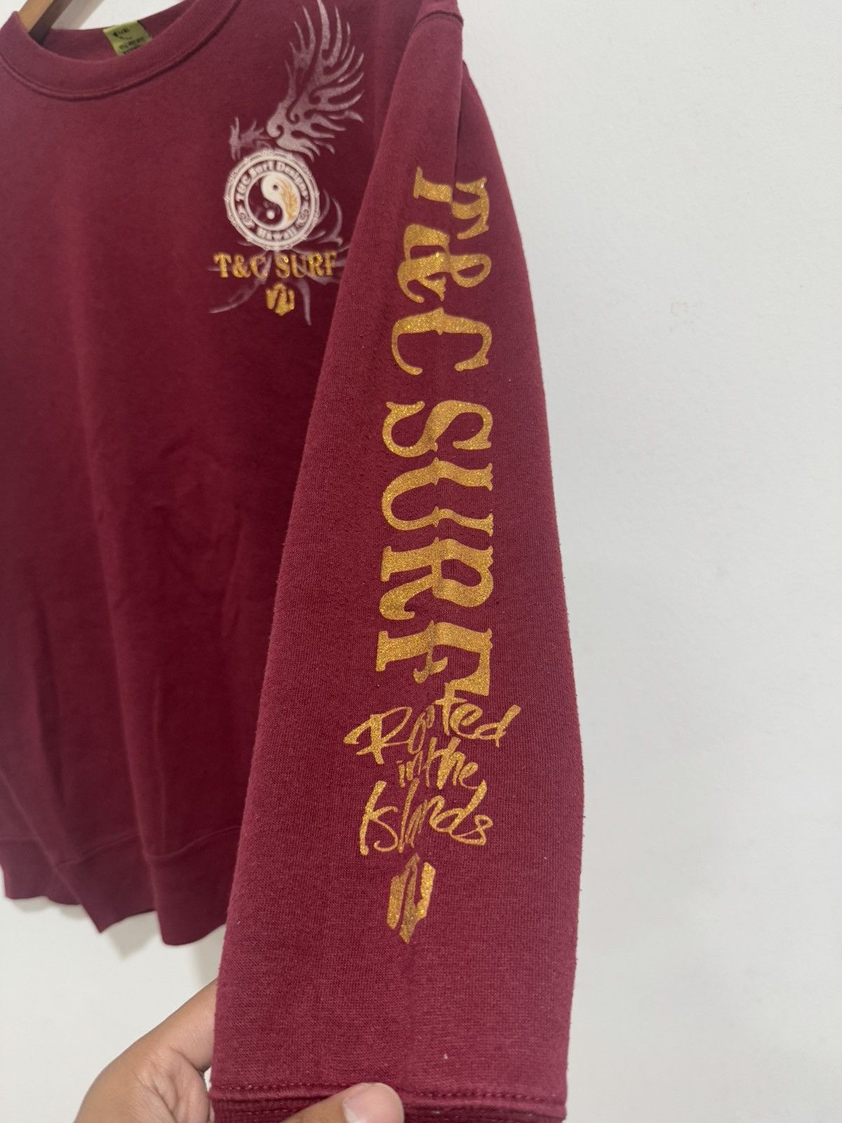 Japanese Brand × Vintage Vintage T&C Surf Big Logo Sweatshirt Size US L / EU 52-54 / 3 - 6 Thumbnail