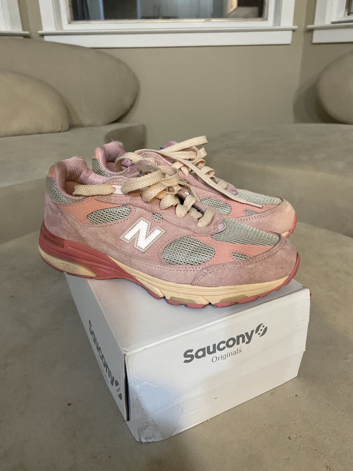 Joe Freshgoods × New Balance New Balance Joe Freshgoods × 993 Performance Art Powder Pink Size US 9 / EU 42 - 1 Thumbnail