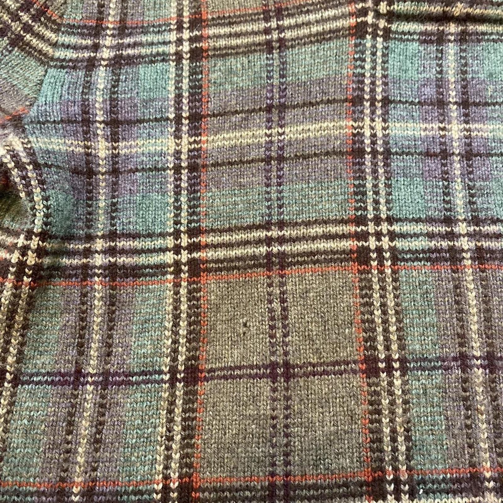 Polo Ralph Lauren Rare Grail polo Ralph Lauren plaid shawl-neck knit cashmere Size US M / EU 48-50 / 2 - 6 Thumbnail