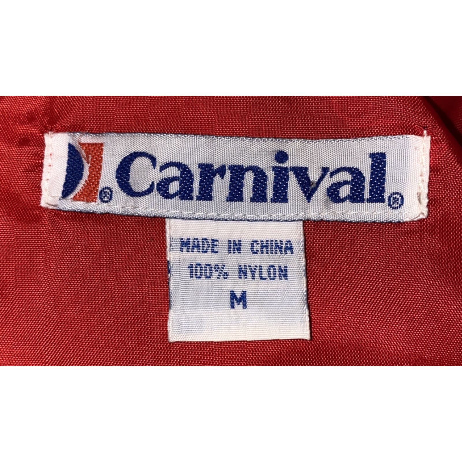 Vintage VINTAGE M & M Carnival Mens Red Nylon Full Zip Windbreaker Size M Mens Size US M / EU 48-50 / 2 - 5 Thumbnail