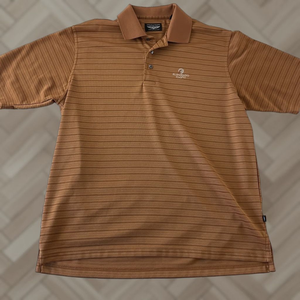 Vintage Straight Down Polo Shirt Mens Medium Brown Short Sleeve Performance Eldorado Shirt Size US M / EU 48-50 / 2 - 1 Thumbnail