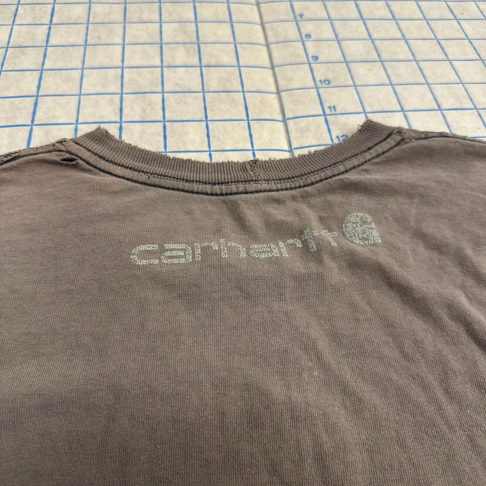 Carhartt Carhartt Shirt Long Sleeve Distressed Thrashed Grey 22x28 Size US L / EU 52-54 / 3 - 11 Thumbnail