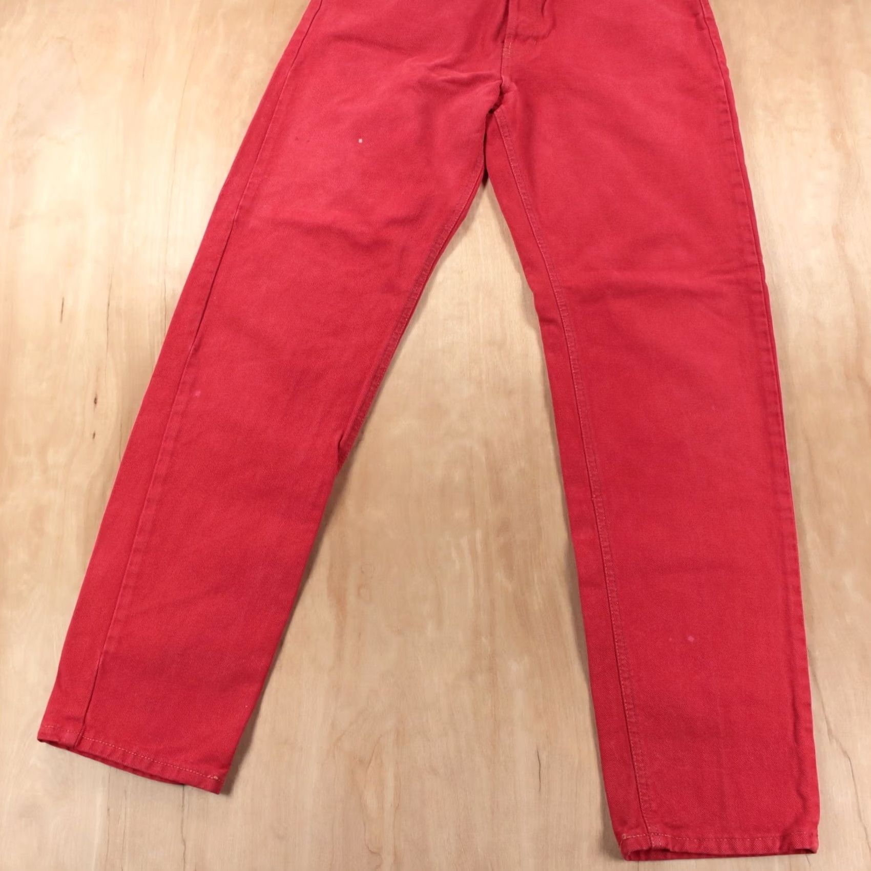 Gap vtg usa made GAP loose fit tapered denim jeans sz 10 LONG / 29x32 red 80s 90s Size 32" / US 10 / IT 46 - 5 Thumbnail