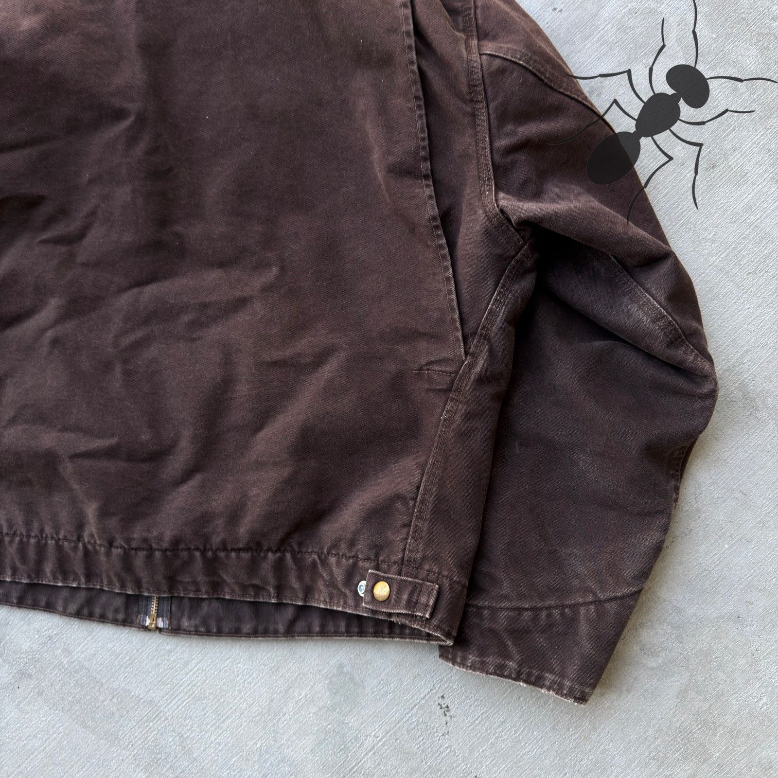 Carhartt × Vintage Carhartt J97 DKB brown Detroit work wear jacket Size US L / EU 52-54 / 3 - 9 Thumbnail