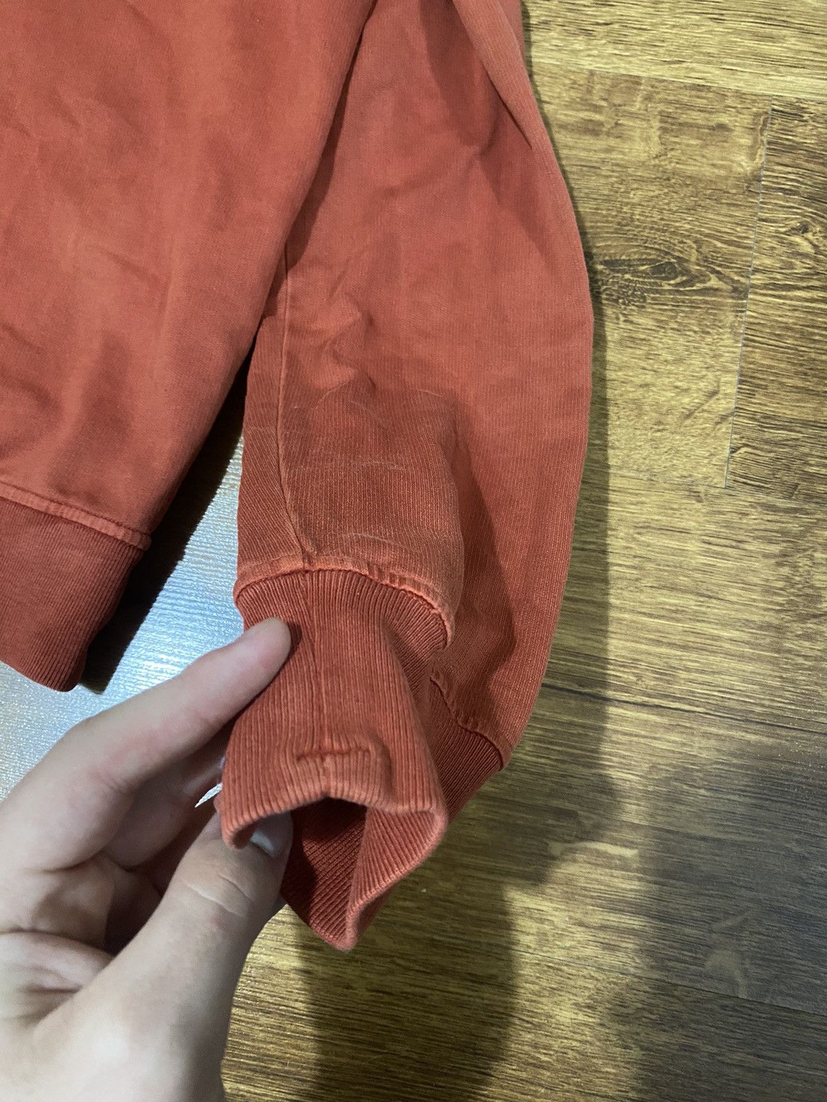 Massimo Osti Stone Island luxury rare vintage 2000 orange Hoodie Button Size US M / EU 48-50 / 2 - 6 Thumbnail