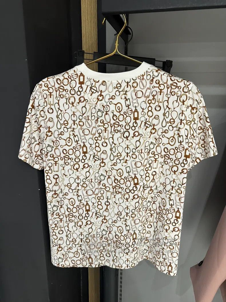 Hermes Hermes Short Sleeve T-shirt with Classic 'Rotating Rhythm' Size XS / US 0-2 / IT 36-38 - 2 Thumbnail