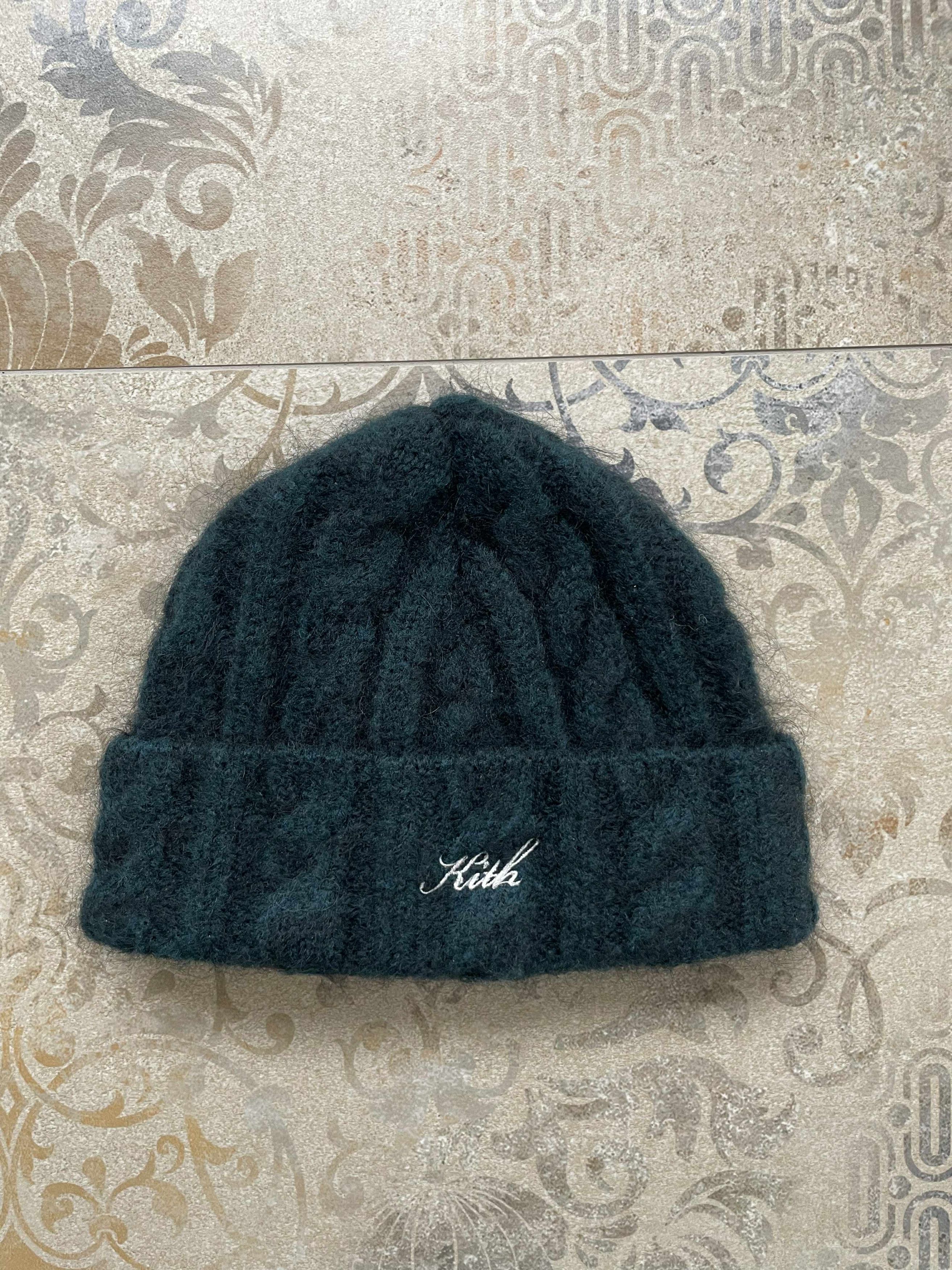 Kith Kith Kin Cable Knit Beanie Mohair Wool Stadium Rare Size ONE SIZE - 1 Thumbnail