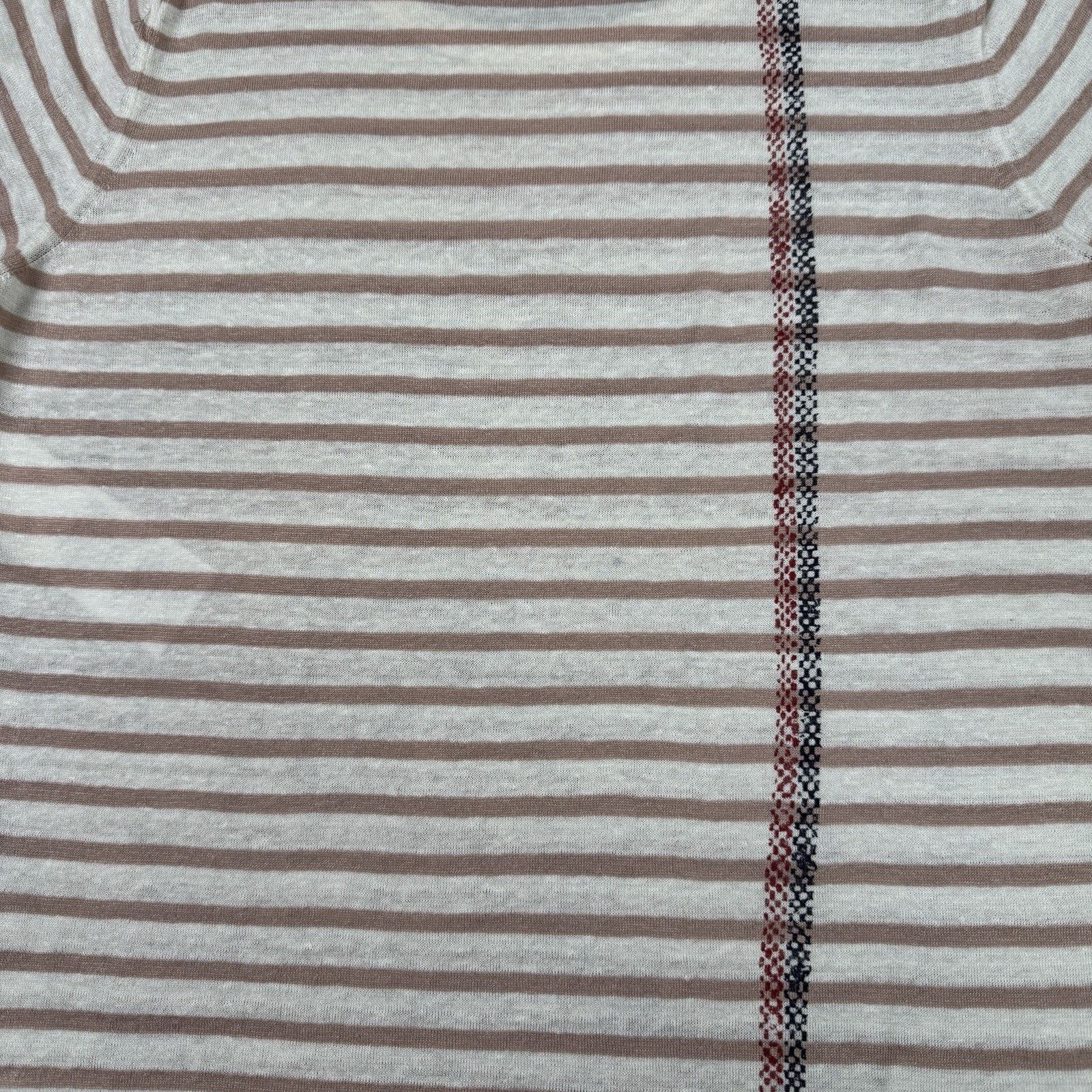 Dior Christian Dior Women Linen T Shirt Size IT 42 Striped Size M / US 6-8 / IT 42-44 - 24 Thumbnail