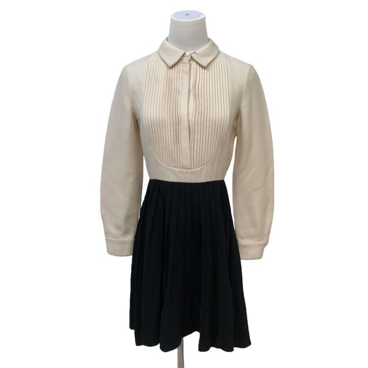 Valentino Valentino Colorblock Pleated Dress Size 40 Size S / US 4 / IT 40 - 1 Thumbnail