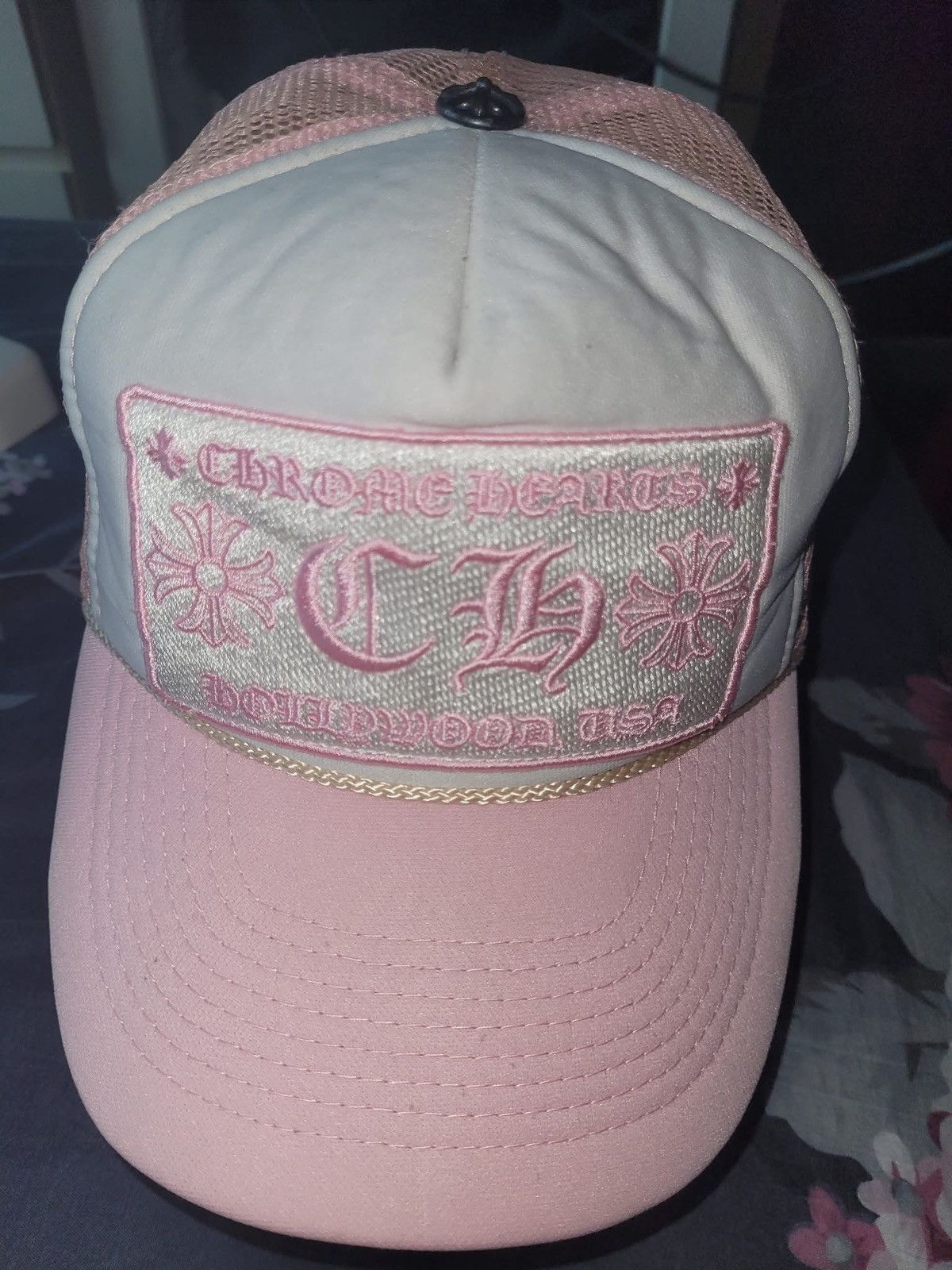 Chrome Hearts Limited Colour Vintage Chrome Heart Trucker Hat Size ONE SIZE - 1 Thumbnail