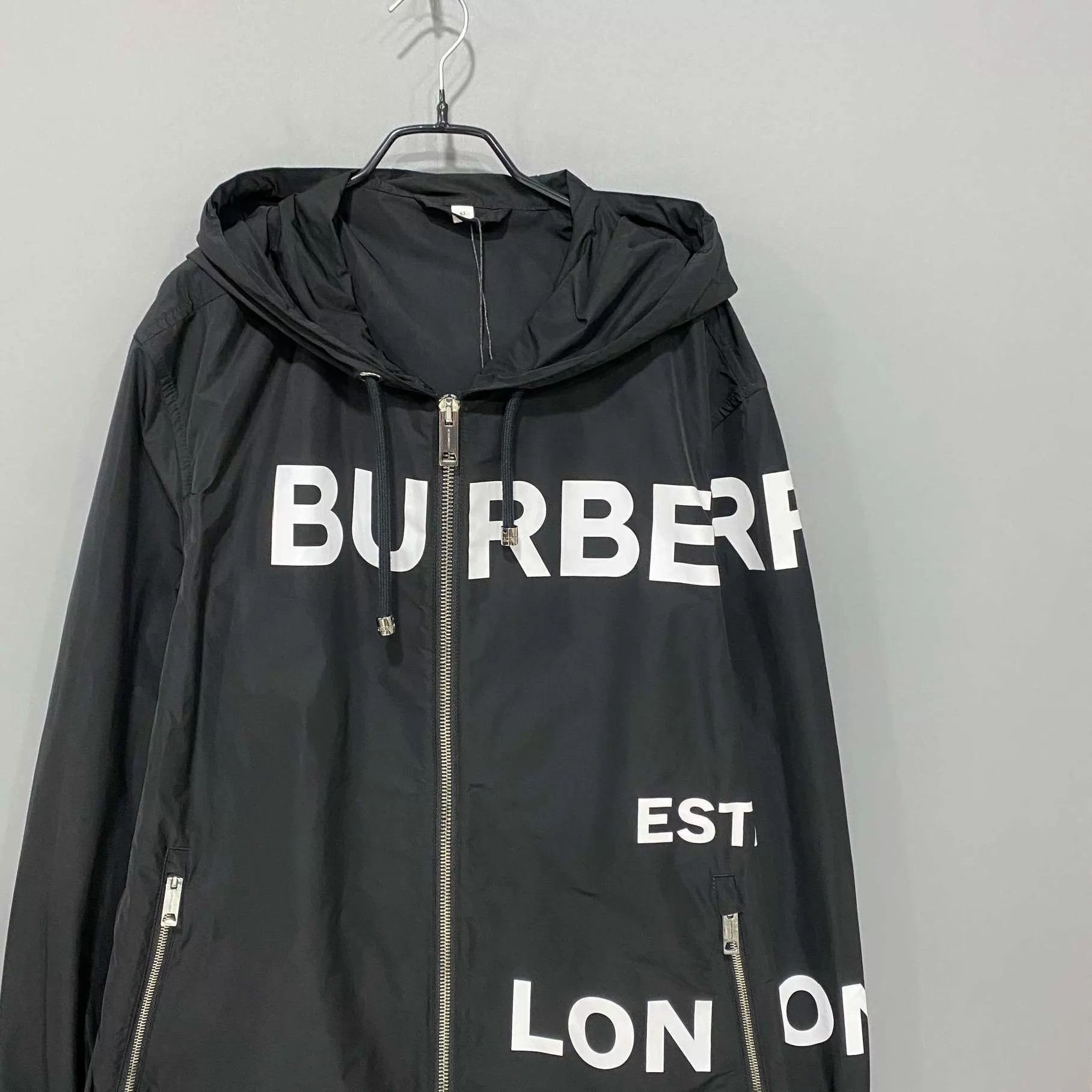 Burberry Burberry Black Check Logo Shell Jacket Size 52 Size US L / EU 52-54 / 3 - 2 Thumbnail