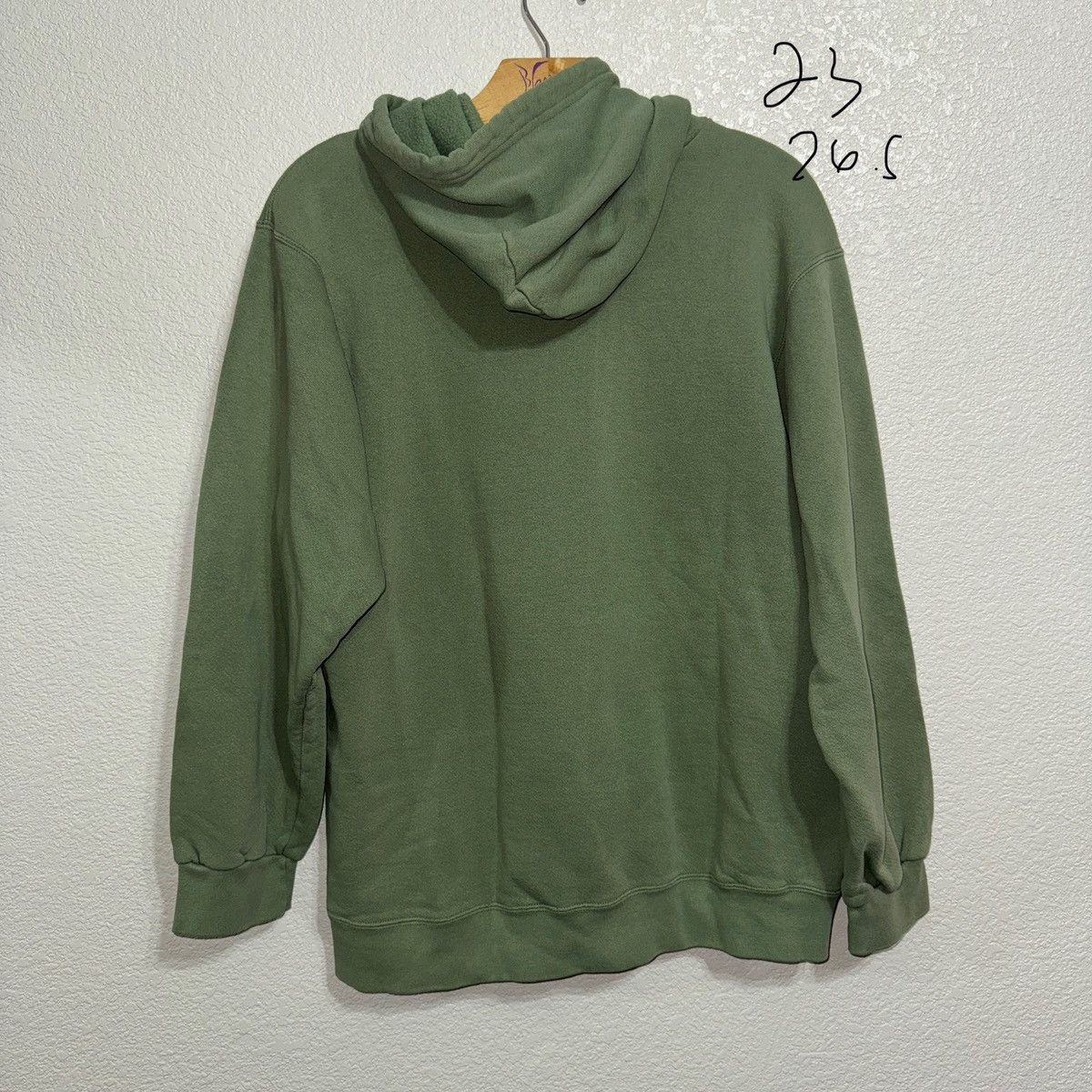 Nike Vintage Sunfaded Sage Green Nike Center Swoosh Hoodie Size US M / EU 48-50 / 2 - 3 Thumbnail