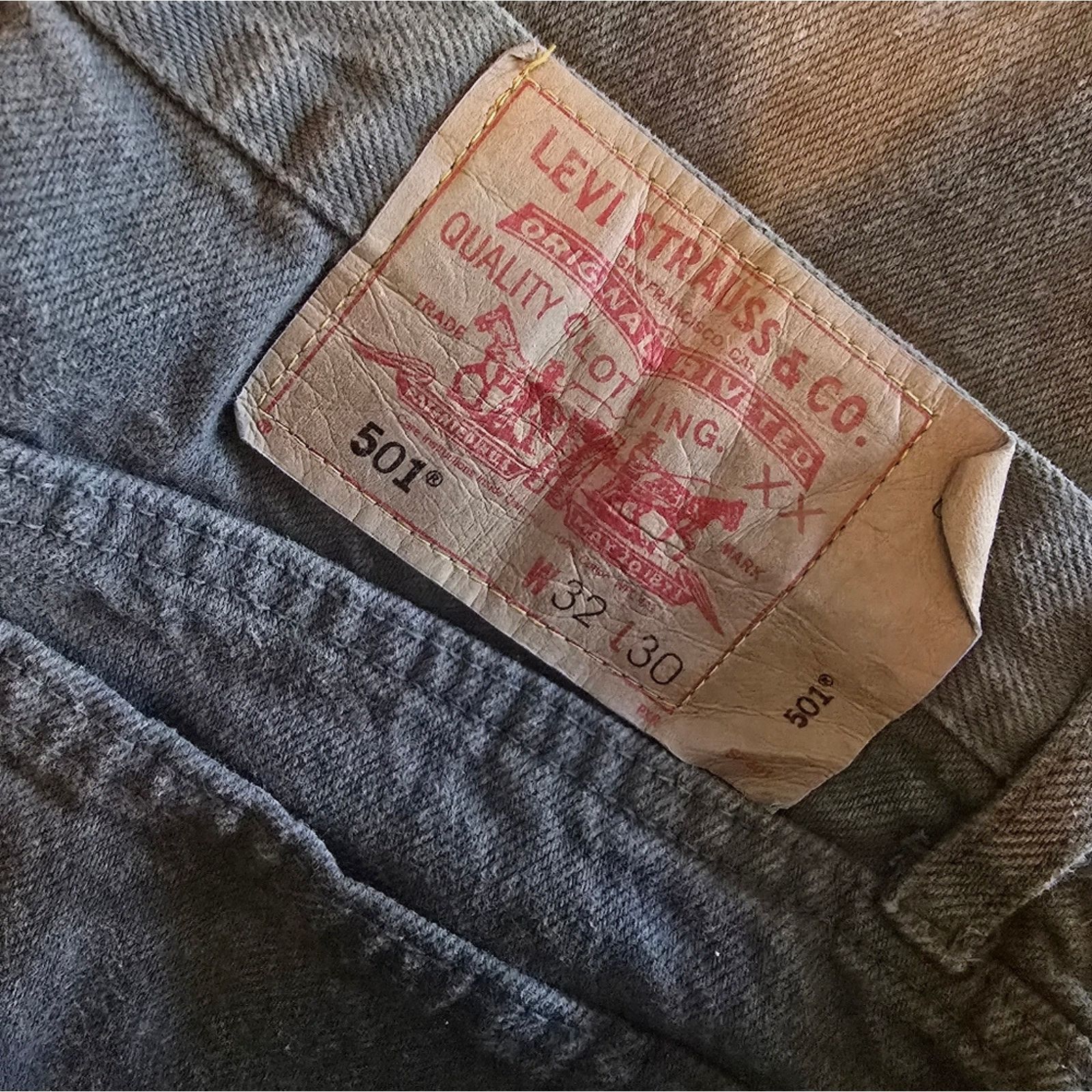 Levi's Dark Olive | LEVI | 501 Straight Jean Size US 32 / EU 48 - 3 Thumbnail