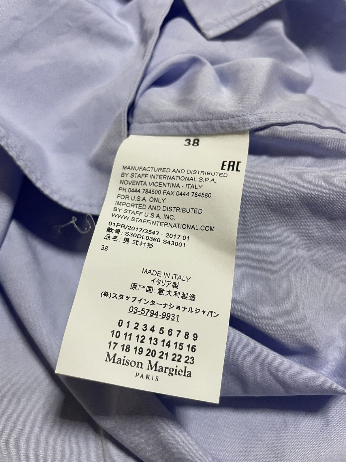 Maison Margiela Maison Margiela Fox cuffs shirt Size US S / EU 44-46 / 1 - 5 Thumbnail