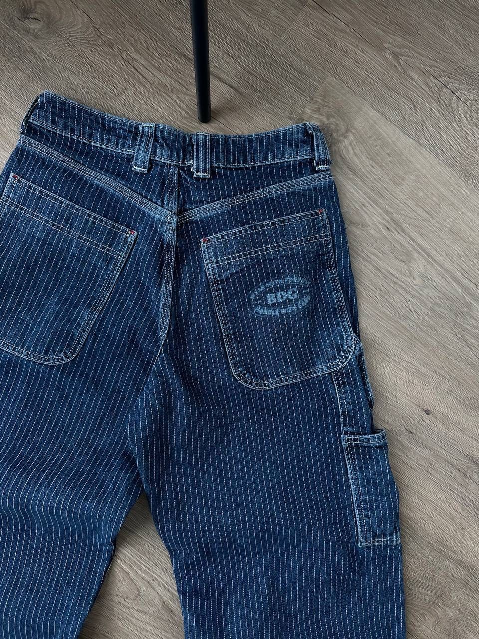 Japanese Brand × Vintage Vintage BDC Blue Baggy Carpenter Striped Pants Size US 32 / EU 48 - 13 Thumbnail
