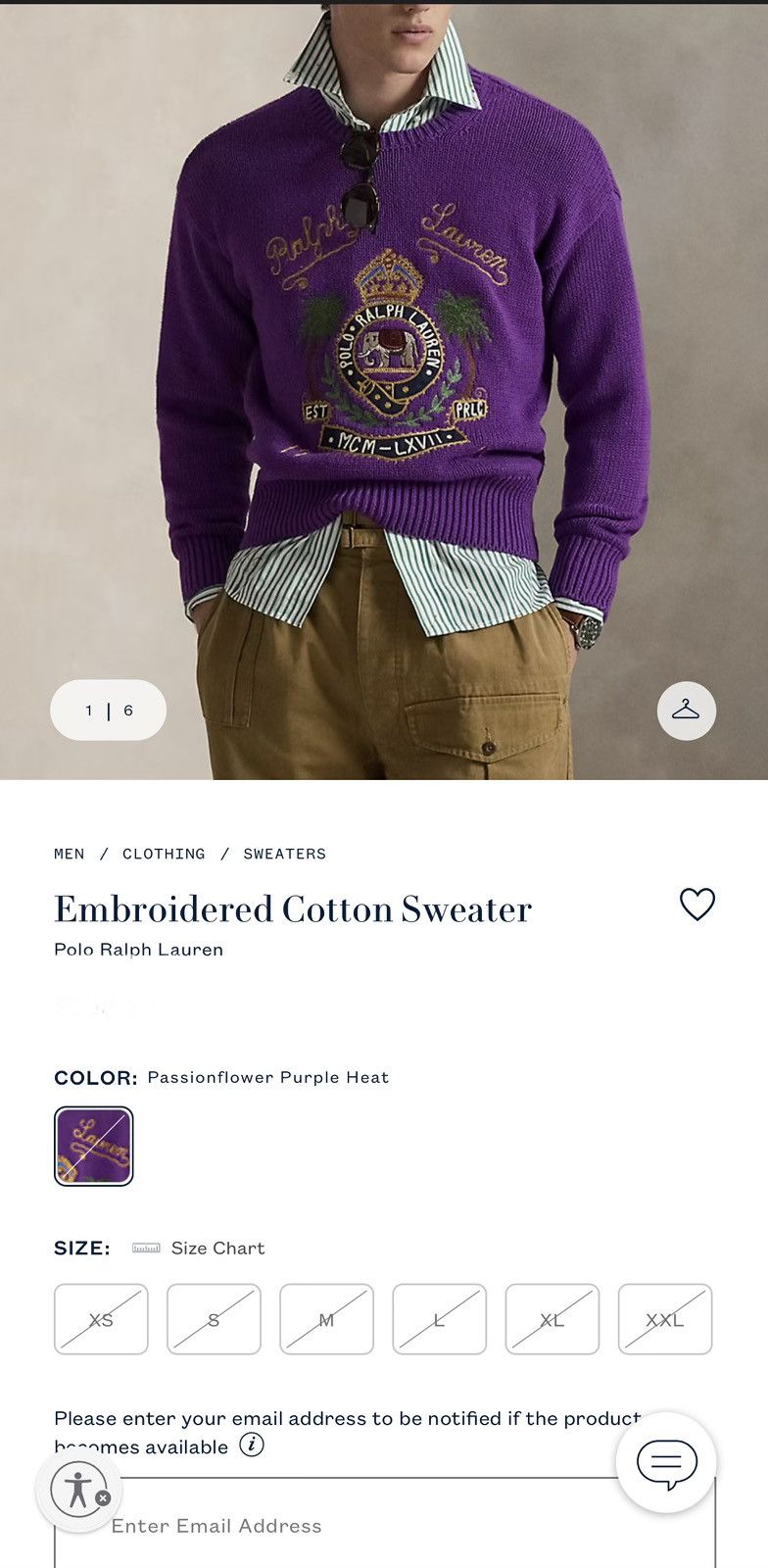 Ralph Lauren BRAND NEW SOLD OUT Ralph Lauren Embroidered Sweater Size US M / EU 48-50 / 2 - 5 Thumbnail