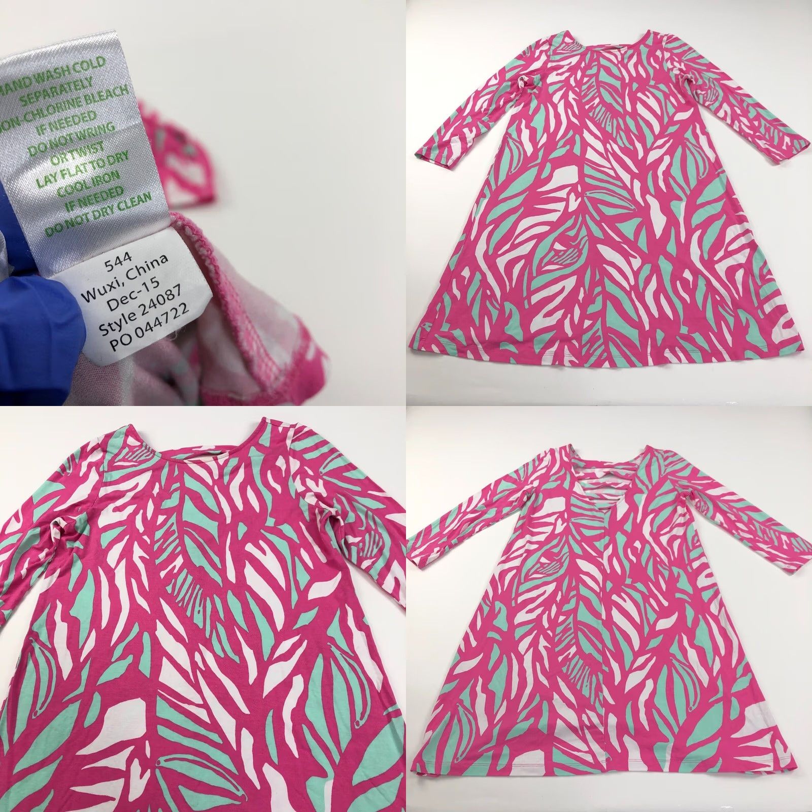 Lilly Pulitzer Lilly Pulitzer Ophelia Swing Dress Multicolor Geometric Womens Sleeveless Round Neck A-Line Knee Length Small Regular Size S Size S / US 4 / IT 40 - 8 Thumbnail