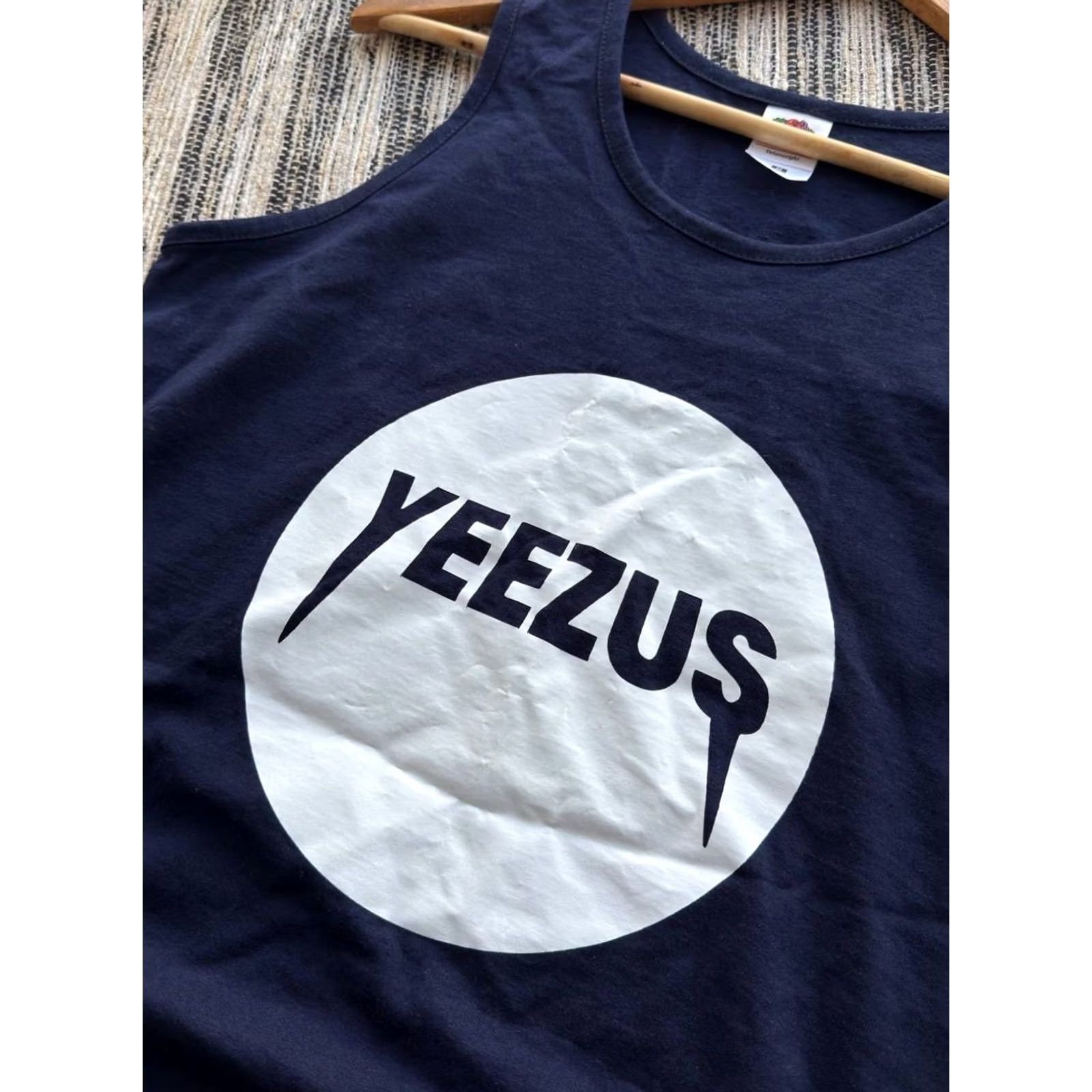Yeezy VINTAGE Yeezy T-Shirt SleeveLESS Tank Top Yeezus Kanye West Concert Tour Blue M Mens Shirt Size US M / EU 48-50 / 2 - 5 Thumbnail