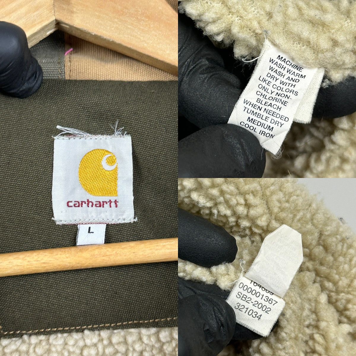 Carhartt × Vintage Vintage Carhartt Reworked Detroit Sherpa Jacket Size US L / EU 52-54 / 3 - 21 Thumbnail