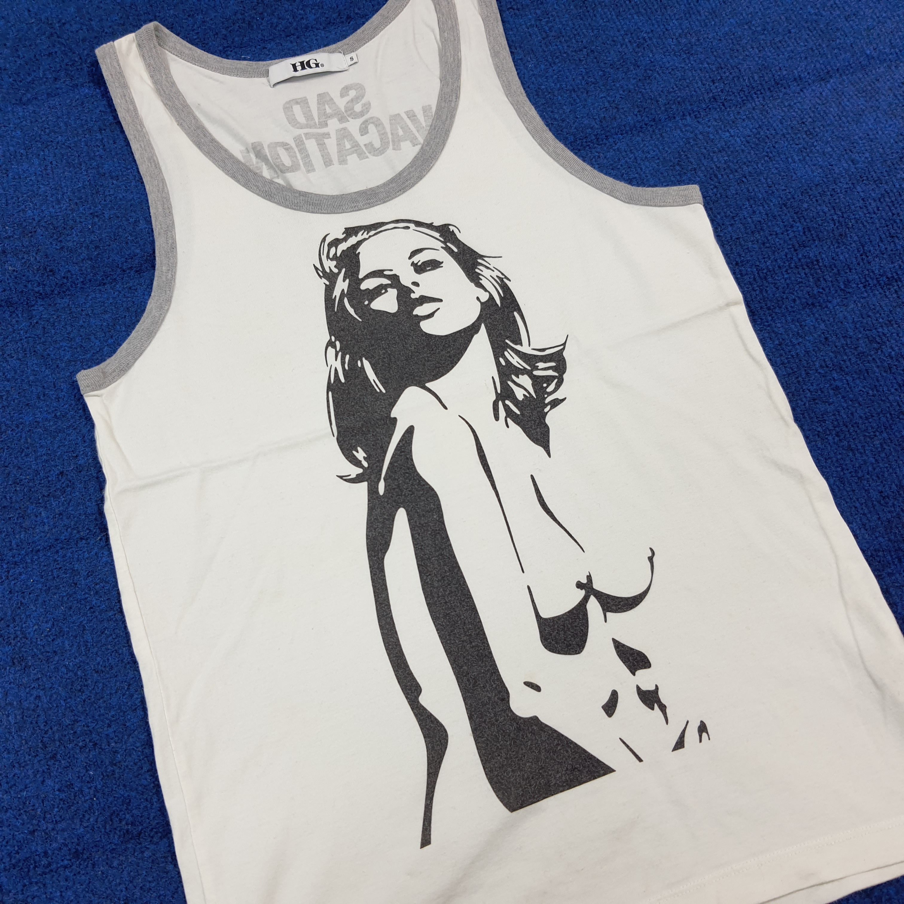 Hysteric Glamour Vintage Hysteric Glamour Graphic Ringer Tank Top C301N61 Size S / US 4 / IT 40 - 2 Thumbnail