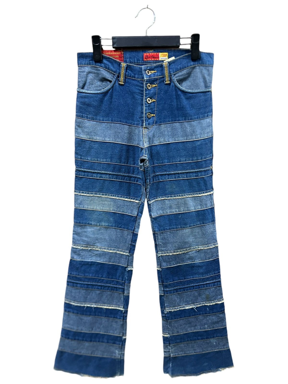 If Six Was Nine × Japanese Brand × Le Grande Bleu (L.G.B.) Vintage Ba-tsu Club Hagi Flared Jeans Size US 30 / EU 46 - 1 Thumbnail
