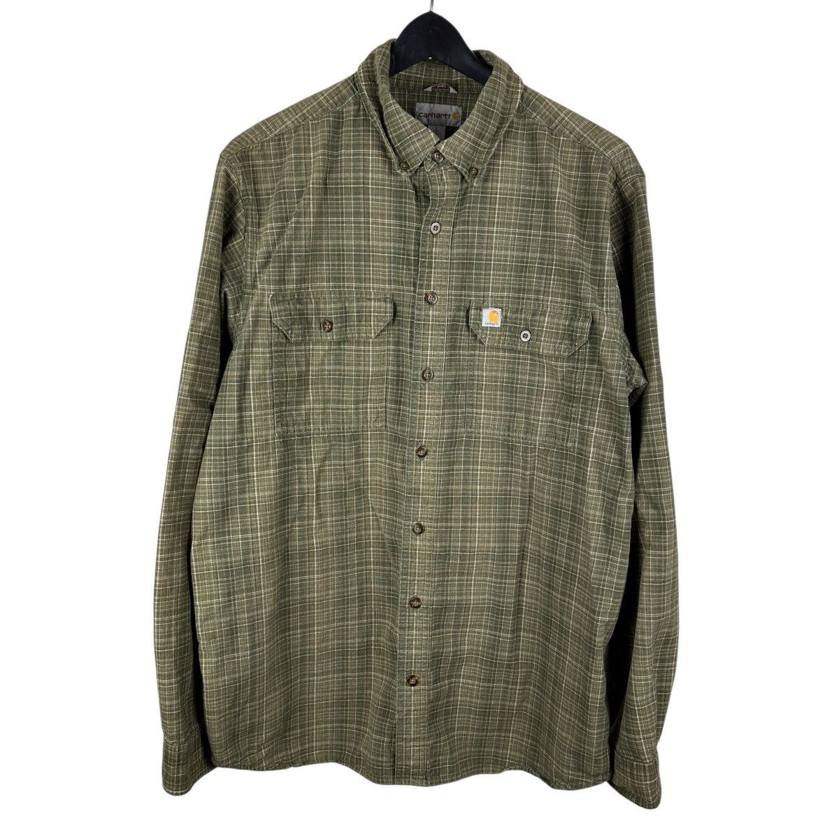 Carhartt Mens Y2K Carhartt Plaid Green Button Down Shirt Size US L / EU 52-54 / 3 - 1 Thumbnail