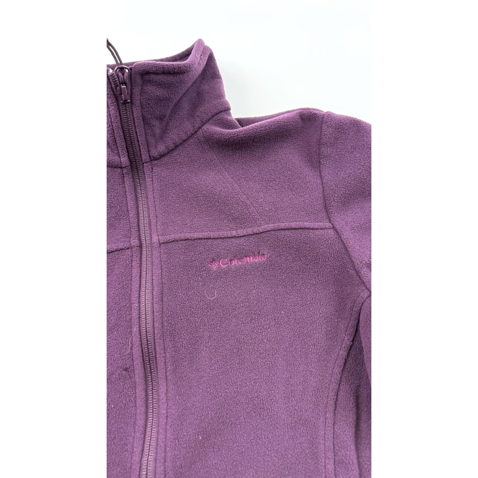 Vintage Columbia Jacket Womens XS Purple Full Zip Fleece Lightweight Outdoor WL3158 Size XS / US 0-2 / IT 36-38 - 3 Thumbnail