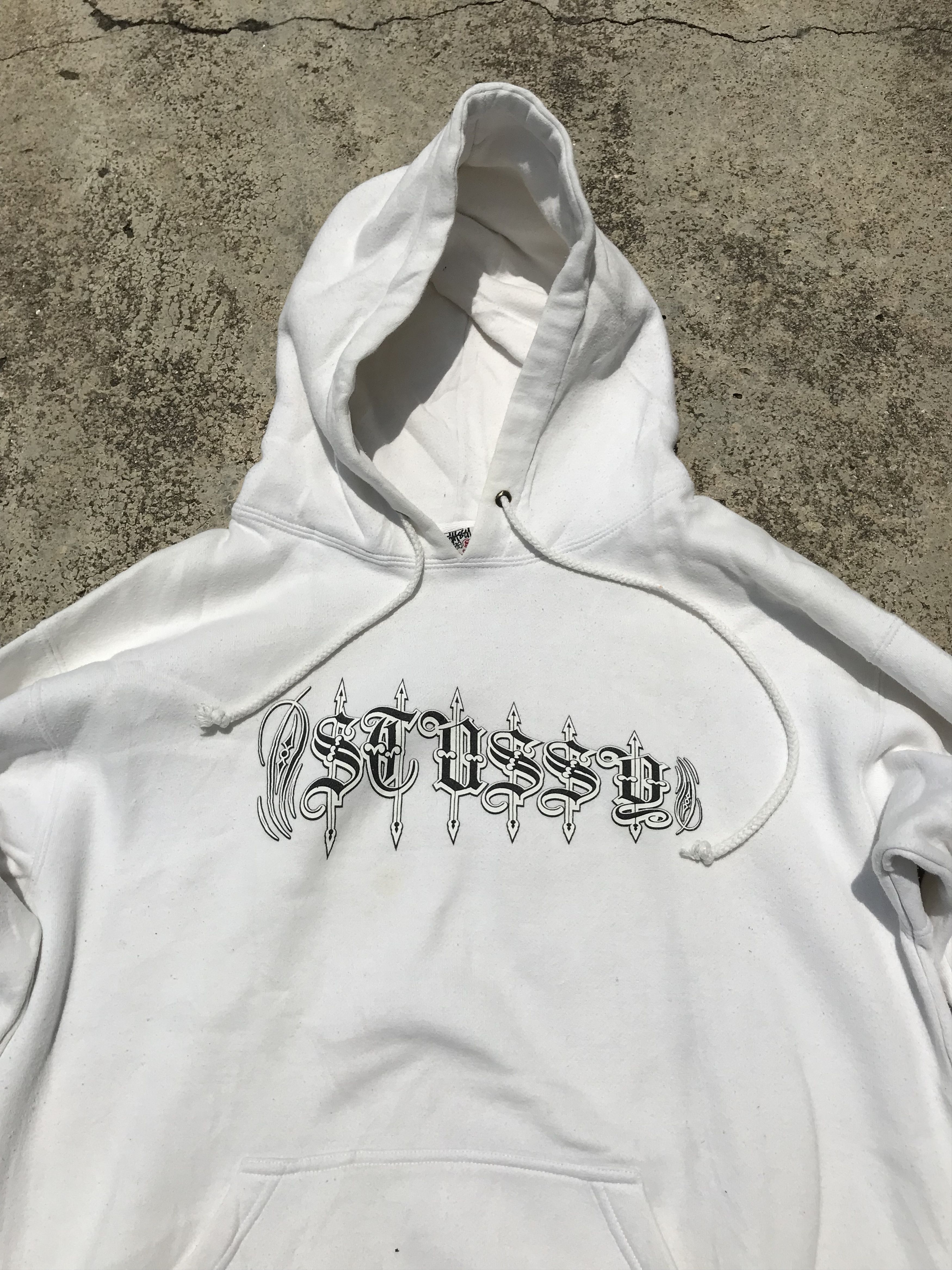 ★送料・関税込★Stussy★BARB HOODIE★WHITE★ Stussy Barb Hoodie White Shop Authentic at SASOM