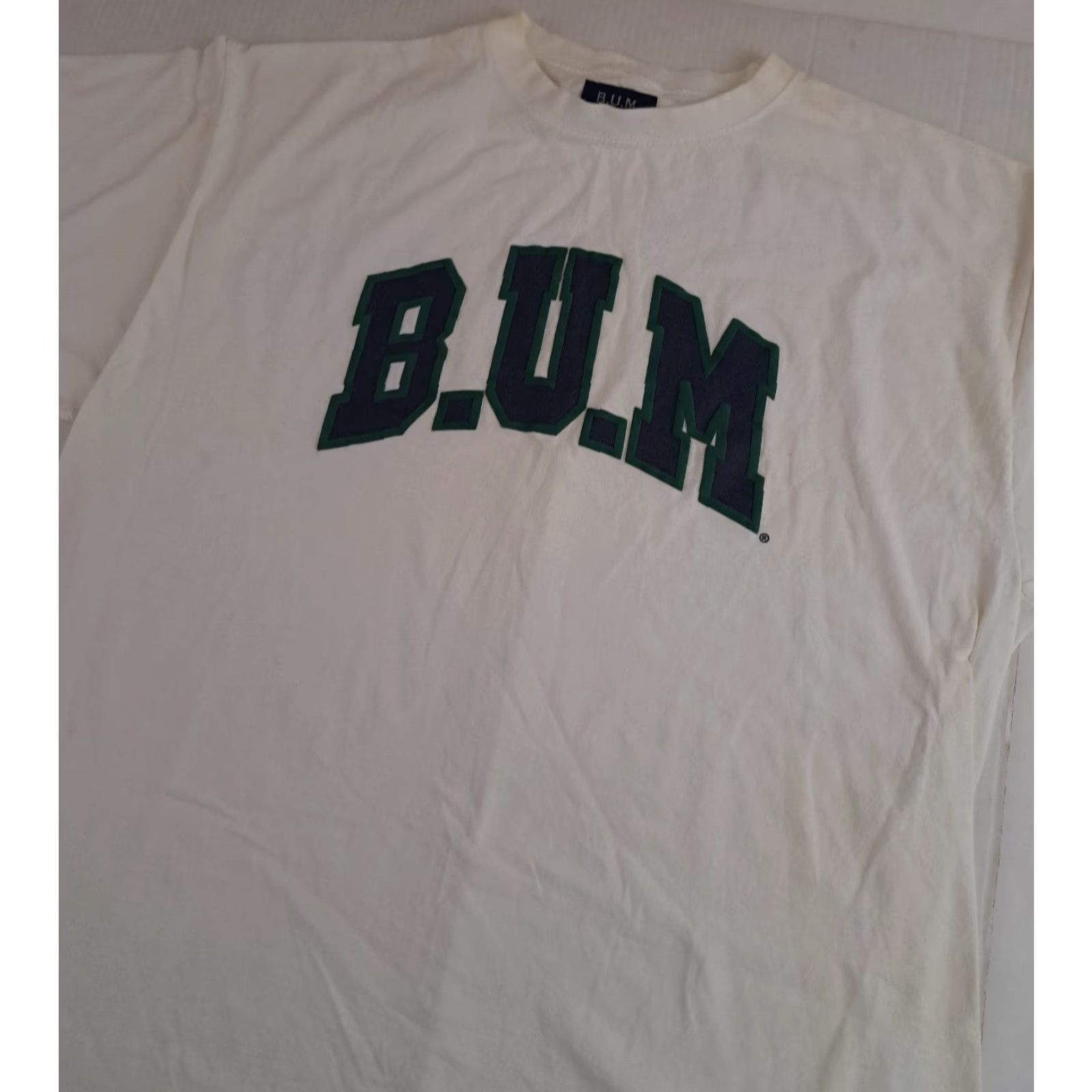 Vintage VINTAGE B.U.M. Equipment Embroidered T-Shirt 2XL White United States 90s Crew Neck Short Sleeve Mens Womens Unisex Adults Canvas Cotton Size US XXL / EU 58 / 5 - 3 Thumbnail