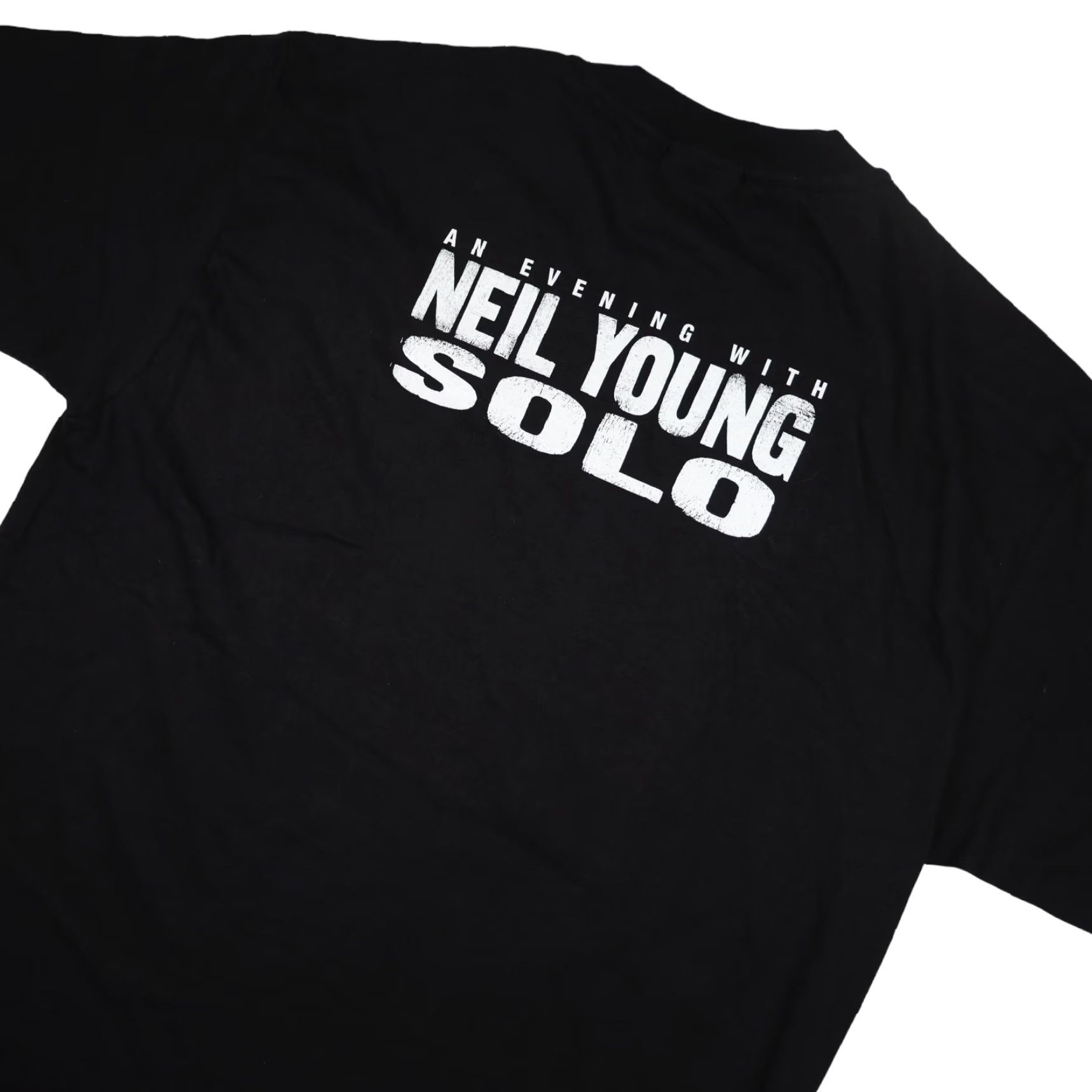 Vintage VINTAGE Neil Young Solo Smithsonian Awards Nominee T-Shirt Mens Large Black 1999 Graphic Shirt Size US L / EU 52-54 / 3 - 8 Thumbnail