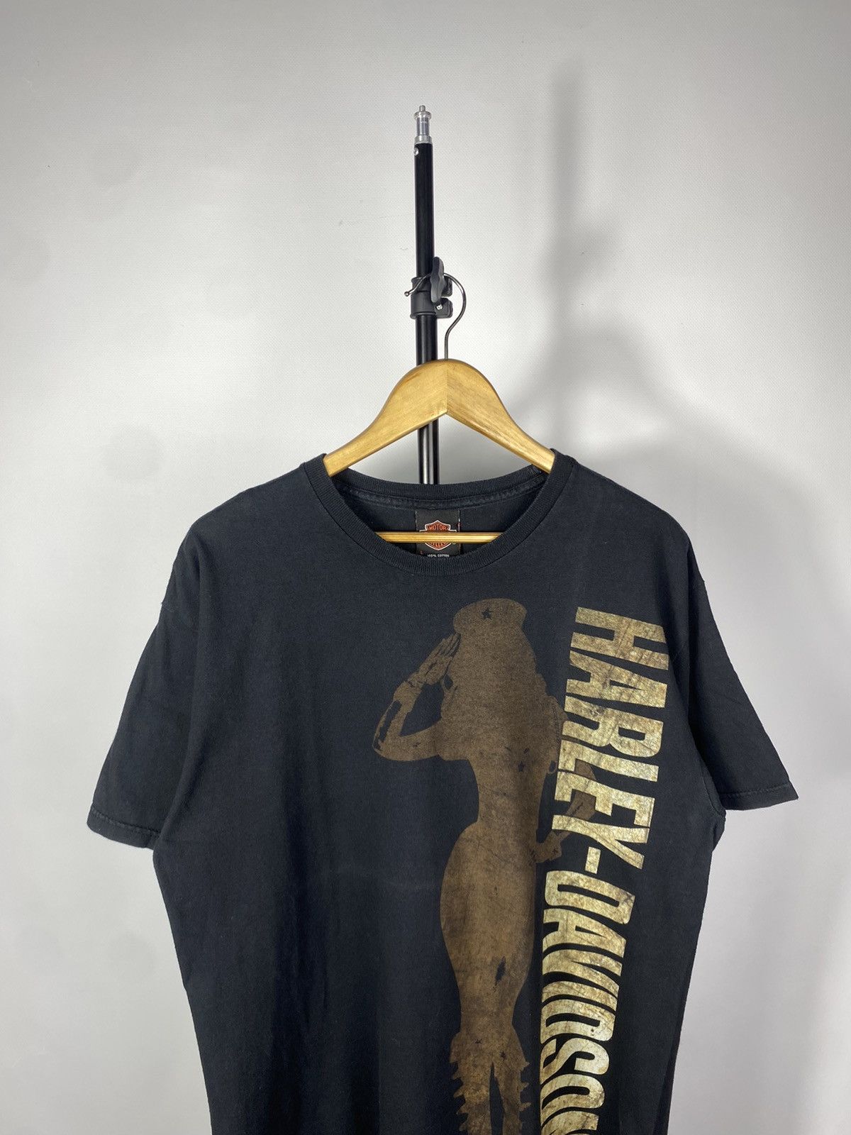 Harley Davidson × Vintage Vintage 90s Harley Davidson SEXY big print y2k T shirt Size US L / EU 52-54 / 3 - 5 Thumbnail