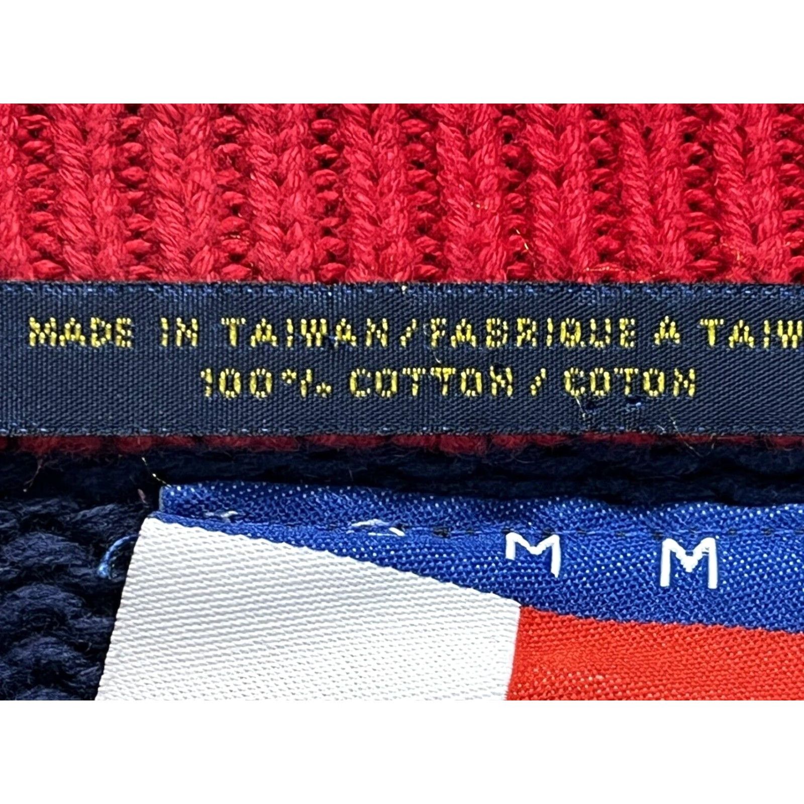 Tommy Hilfiger VINTAGE Tommy Hilfiger Sweater Men M Blue Striped Chunky-Knit Oversized Pullover 90s Mens Size US M / EU 48-50 / 2 - 6 Thumbnail