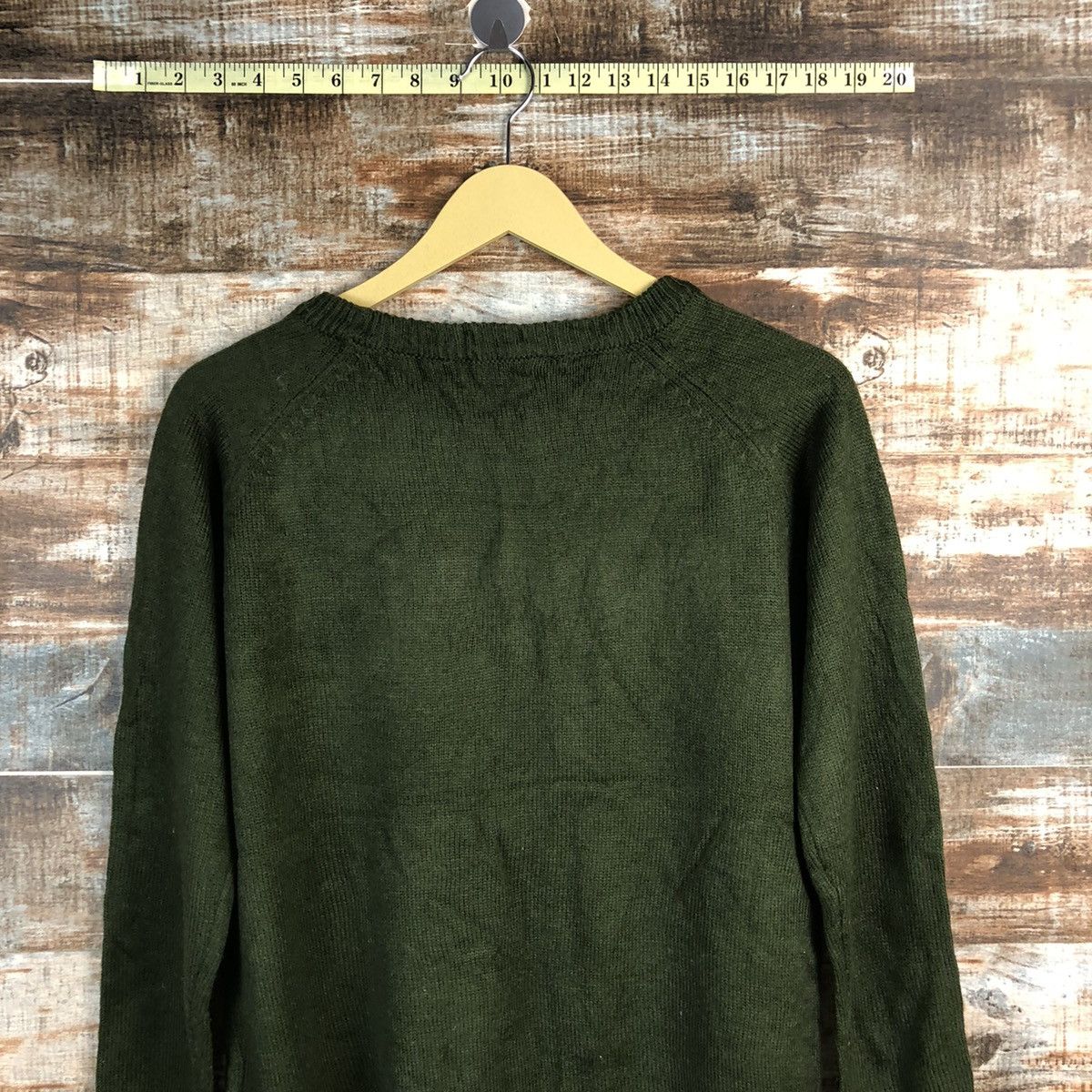 Homespun Knitwear × Japanese Brand Earth Music & Econology D.Green Knitwear #A2334 Size S / US 4 / IT 40 - 14 Thumbnail