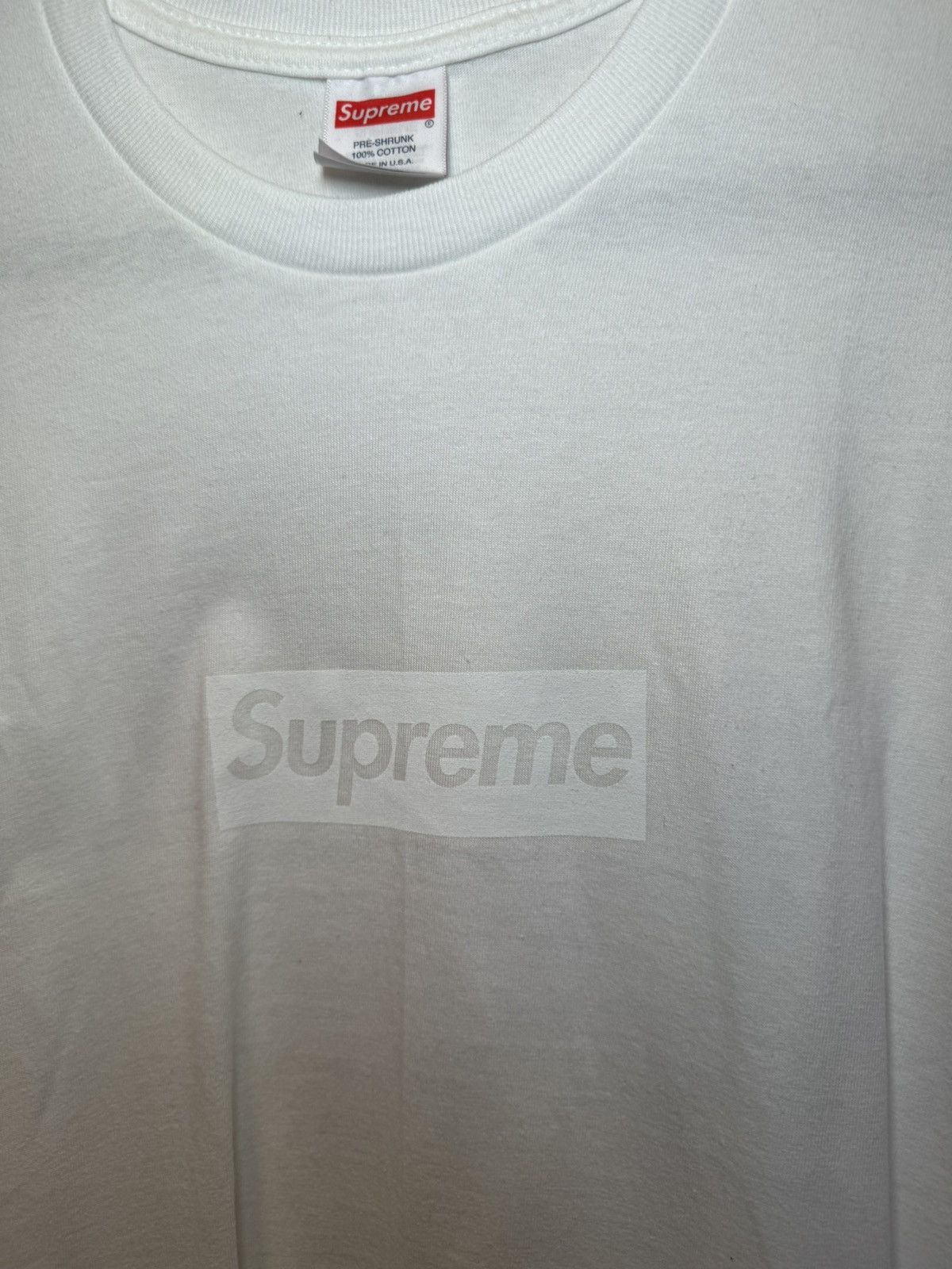 Supreme White Box logo Size US XL / EU 56 / 4 - 3 Thumbnail