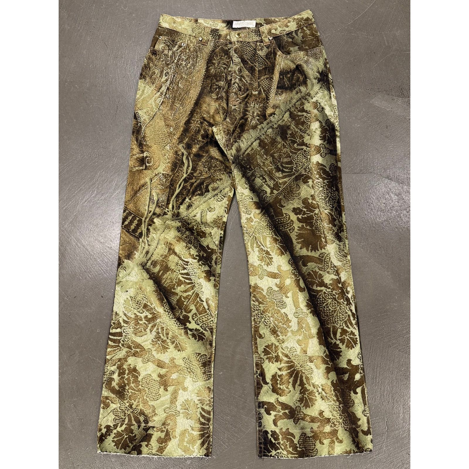 Roberto Cavalli 2000s Roberto Cavalli print embellished jeans Size 27" / US 4 / IT 40 - 1 Thumbnail