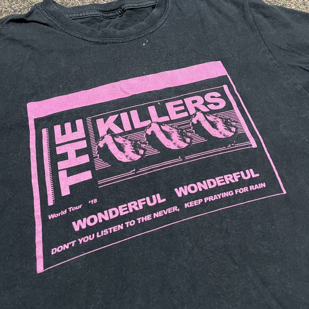 Vintage Vintage Y2K The Killers Graphic Tee Faded Black Rave Grail S Size US S / EU 44-46 / 1 - 4 Thumbnail