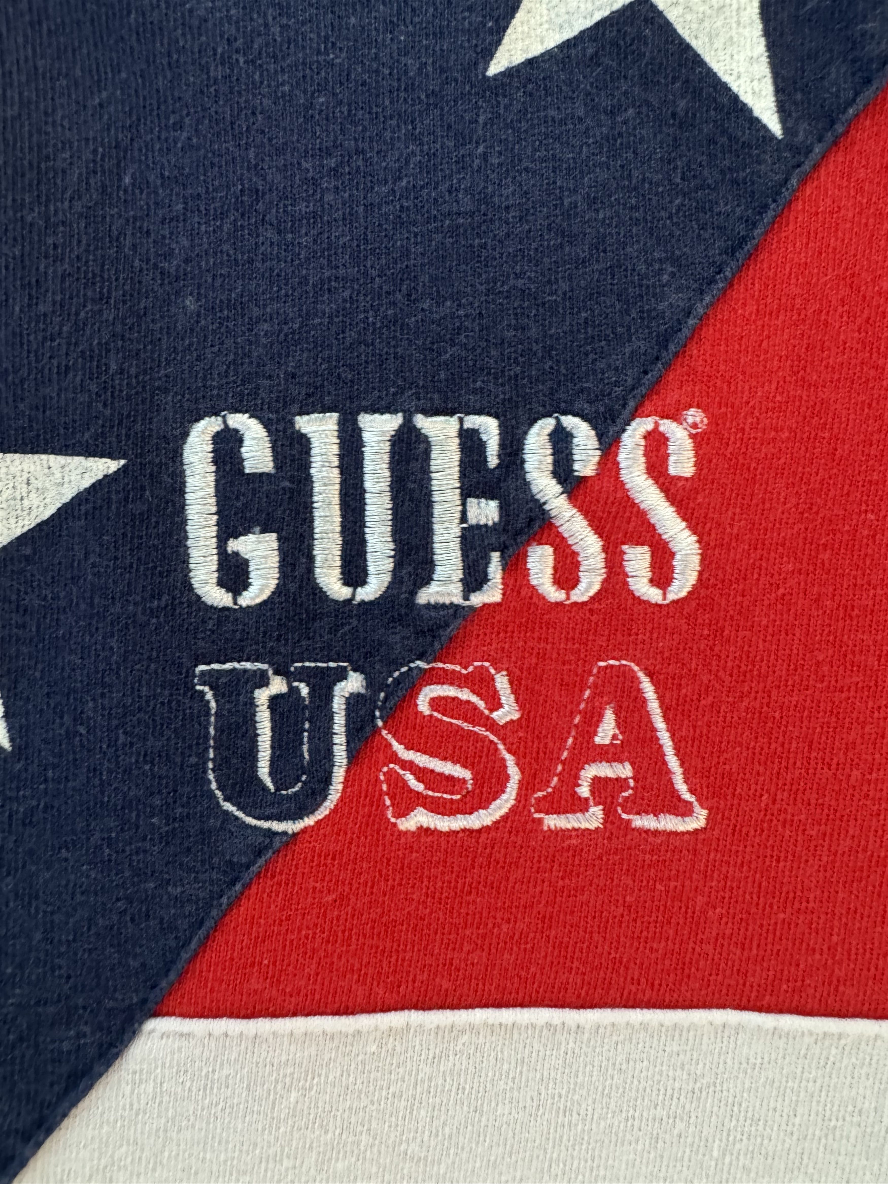 Guess Vintage 80s Guess US Flag Collared Long Sleeve Size US M / EU 48-50 / 2 - 5 Thumbnail