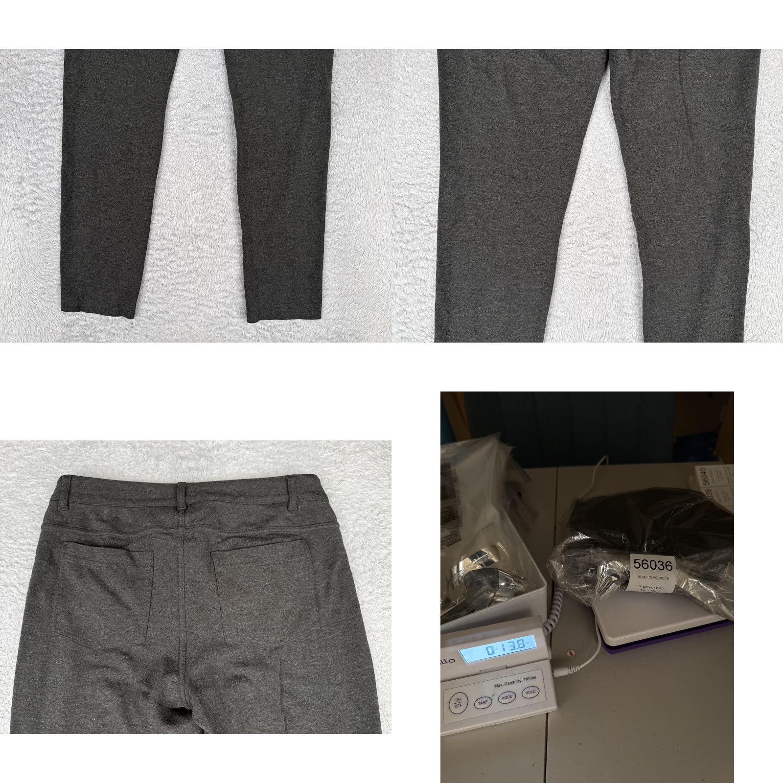 Athleta Athleta Pants Womens 6 Gray Slim Ankle Stretch Knit Pockets Travel Gym Office Size 28" / US 6 / IT 42 - 10 Thumbnail