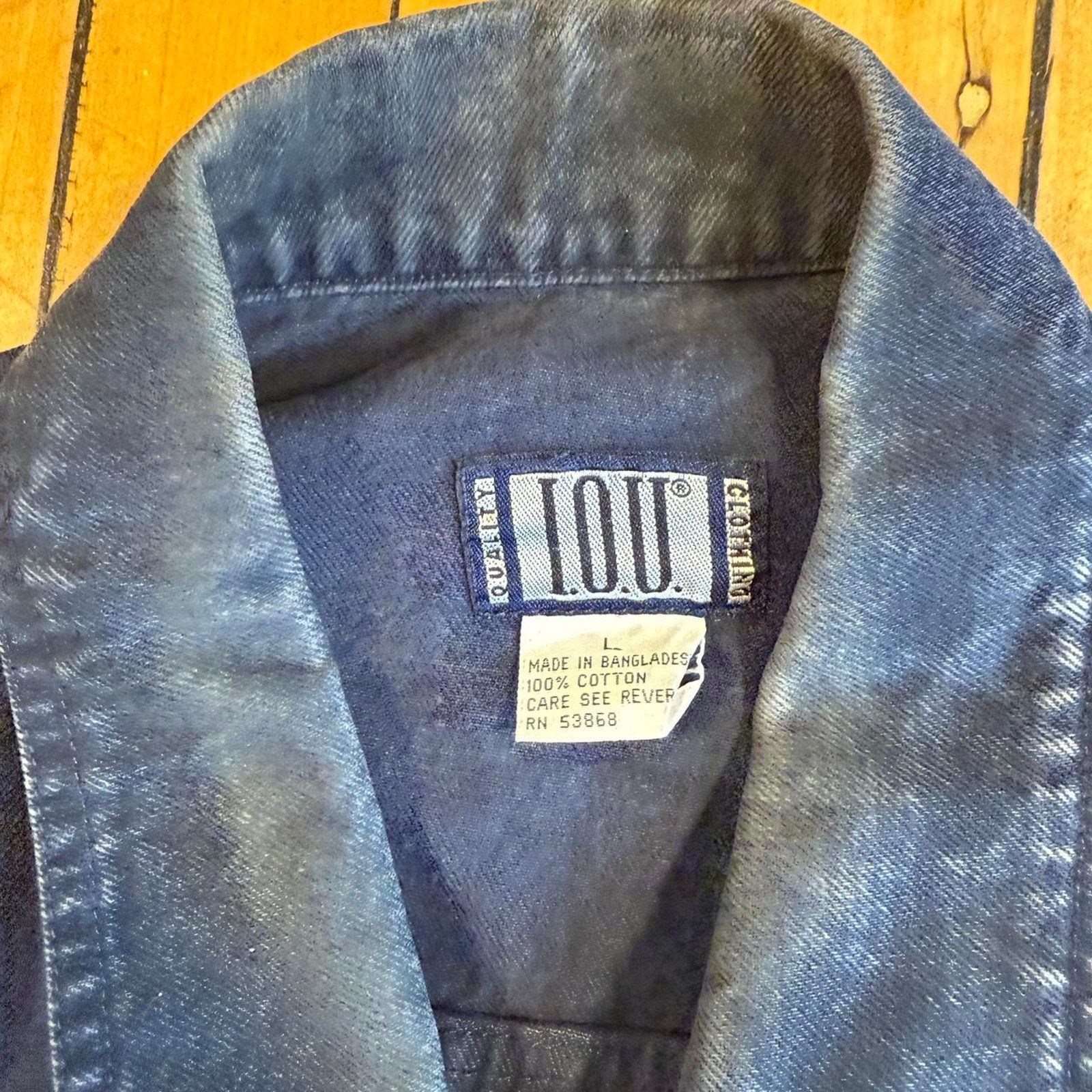 Other Navy denim vest with button up Size L / US 10 / IT 46 - 2 Thumbnail
