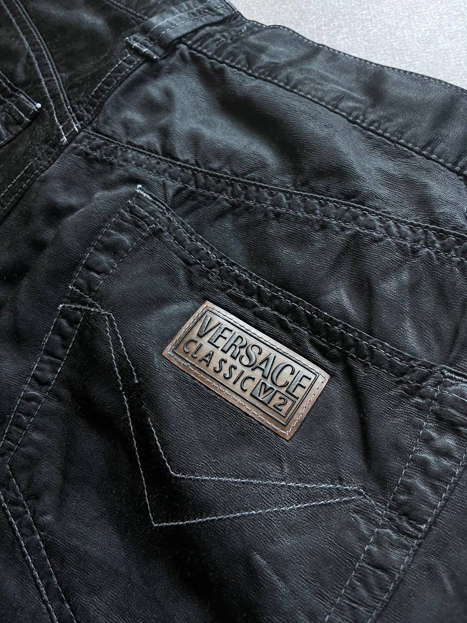Versace Vintage Versace Silk Baggy Pants Y2K 34 + Dolce Embroidery Size US 34 / EU 50 - 8 Thumbnail