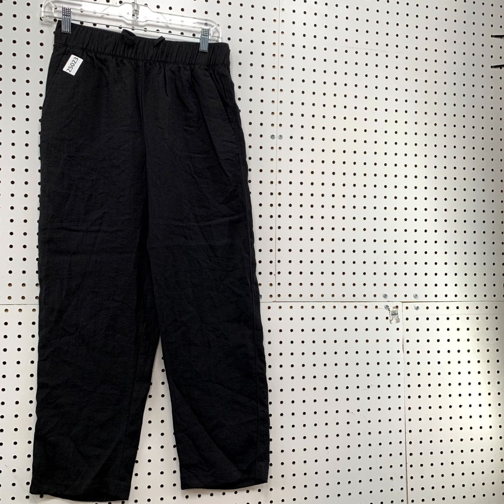 H&M VINTAGE New H&M Black Chino Joggers Womens Small Fits 28x25.5 Elastic Waist NWT Size 28" / US 6 / IT 42 - 4 Thumbnail