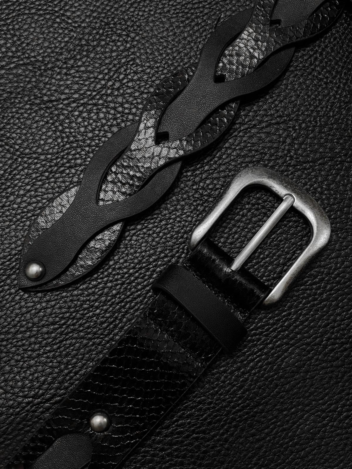 Japanese Brand Twist Leather Belt Size ONE SIZE - 3 Thumbnail