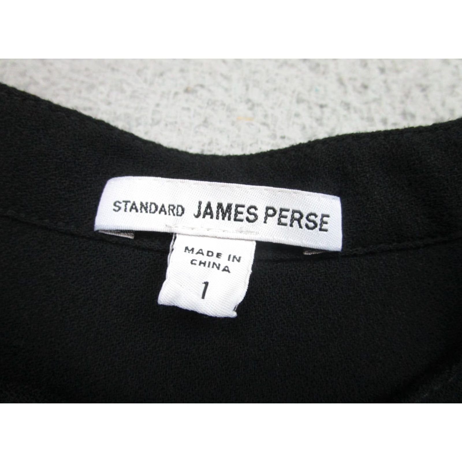 James Perse James Perse Shirt Womens Small Black Mandarin Collar Long Sleeve Pocket Button Up Size S / US 4 / IT 40 - 4 Thumbnail