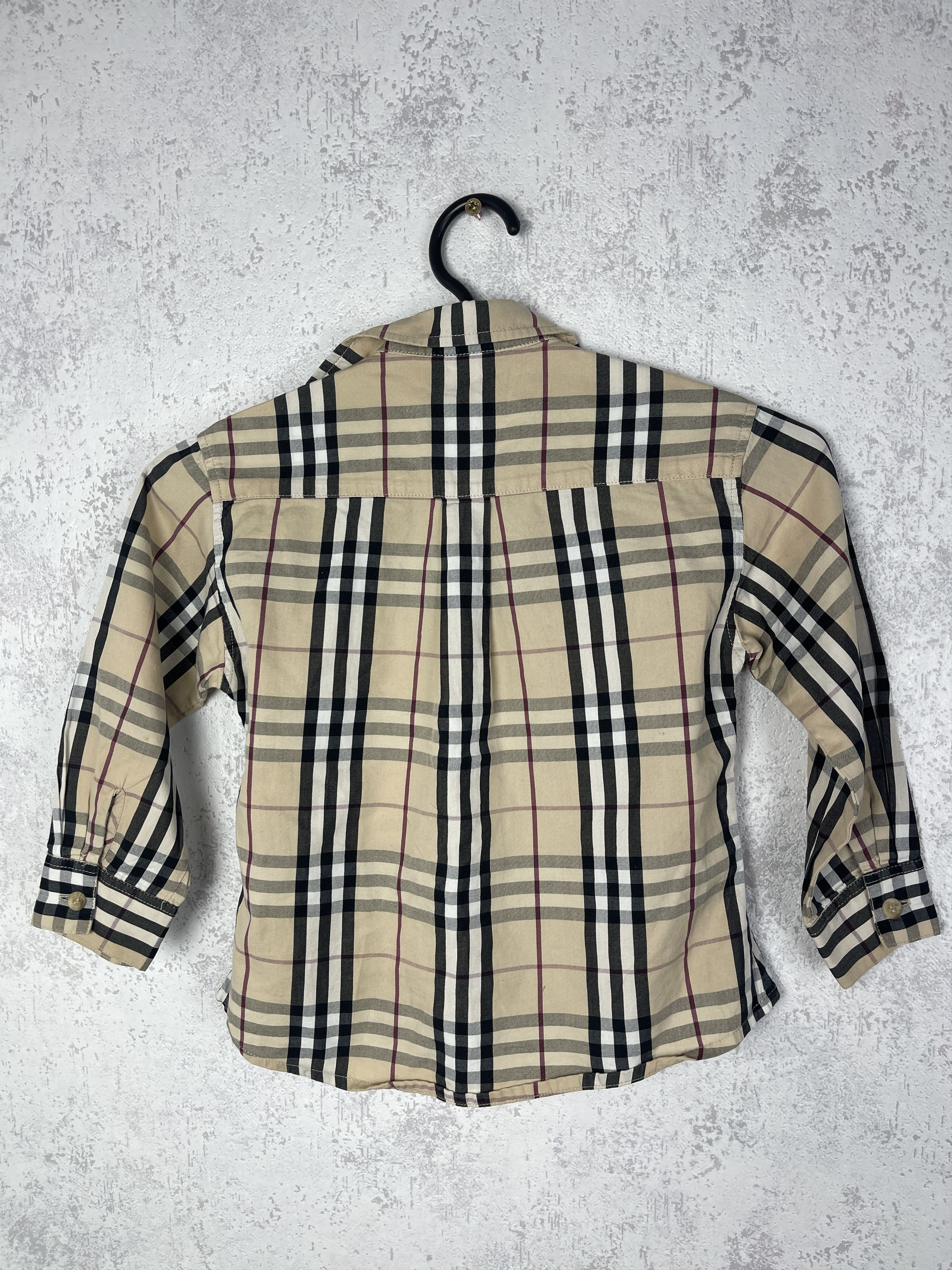 Burberry Burberry Kids 4Y Check Colar Shirt Size US XXS / EU 40 - 2 Thumbnail