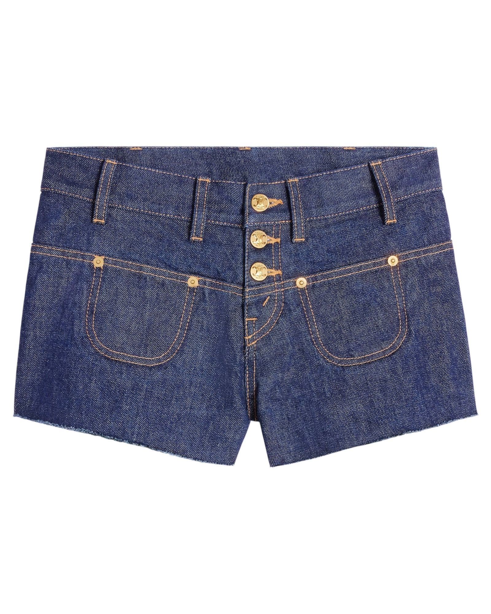 2N950799U.07IN Low-Rise Mini Shorts with Raw Hems