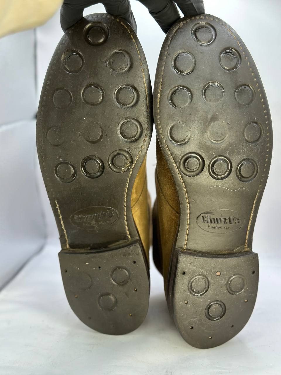 Church's Church’s Custom Grade Suede Desert Boots Sand F Dainite Sole Size US 9 / EU 42 - 4 Thumbnail