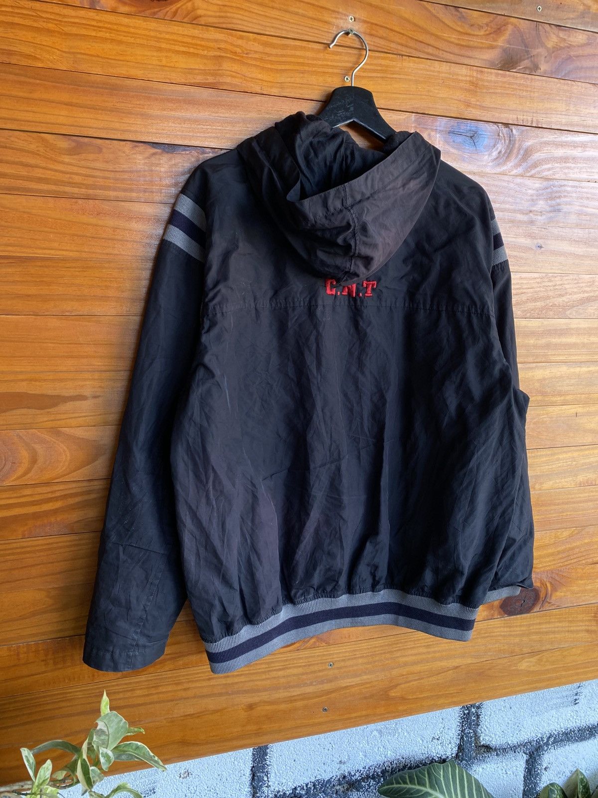 Vintage Vintage CONART 1991 Hooded Jacket – Black Hip Hop Streetwear Size US M / EU 48-50 / 2 - 9 Thumbnail