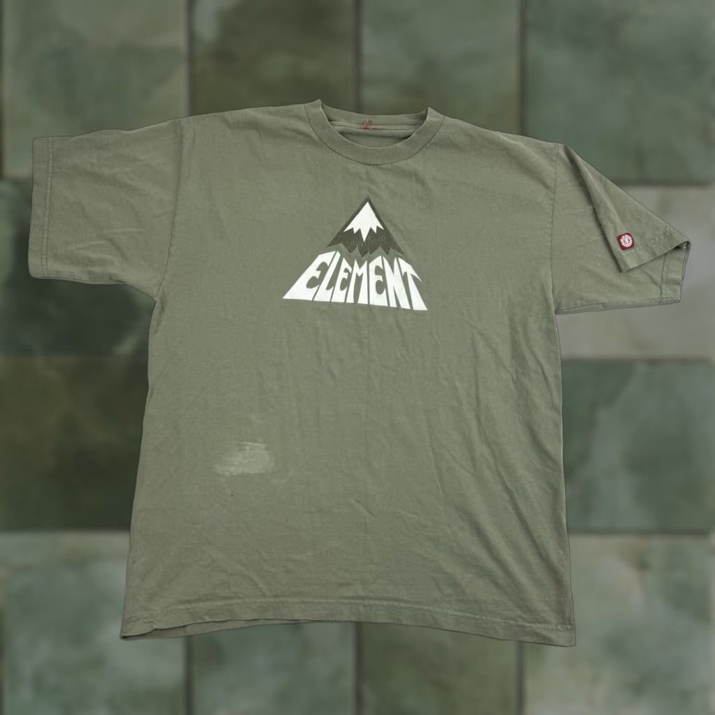 Element VINTAGE Element Shirt Adult Medium Green Grunge Y2K Graphic Tee 90s USA Mens Size US M / EU 48-50 / 2 - 1 Thumbnail